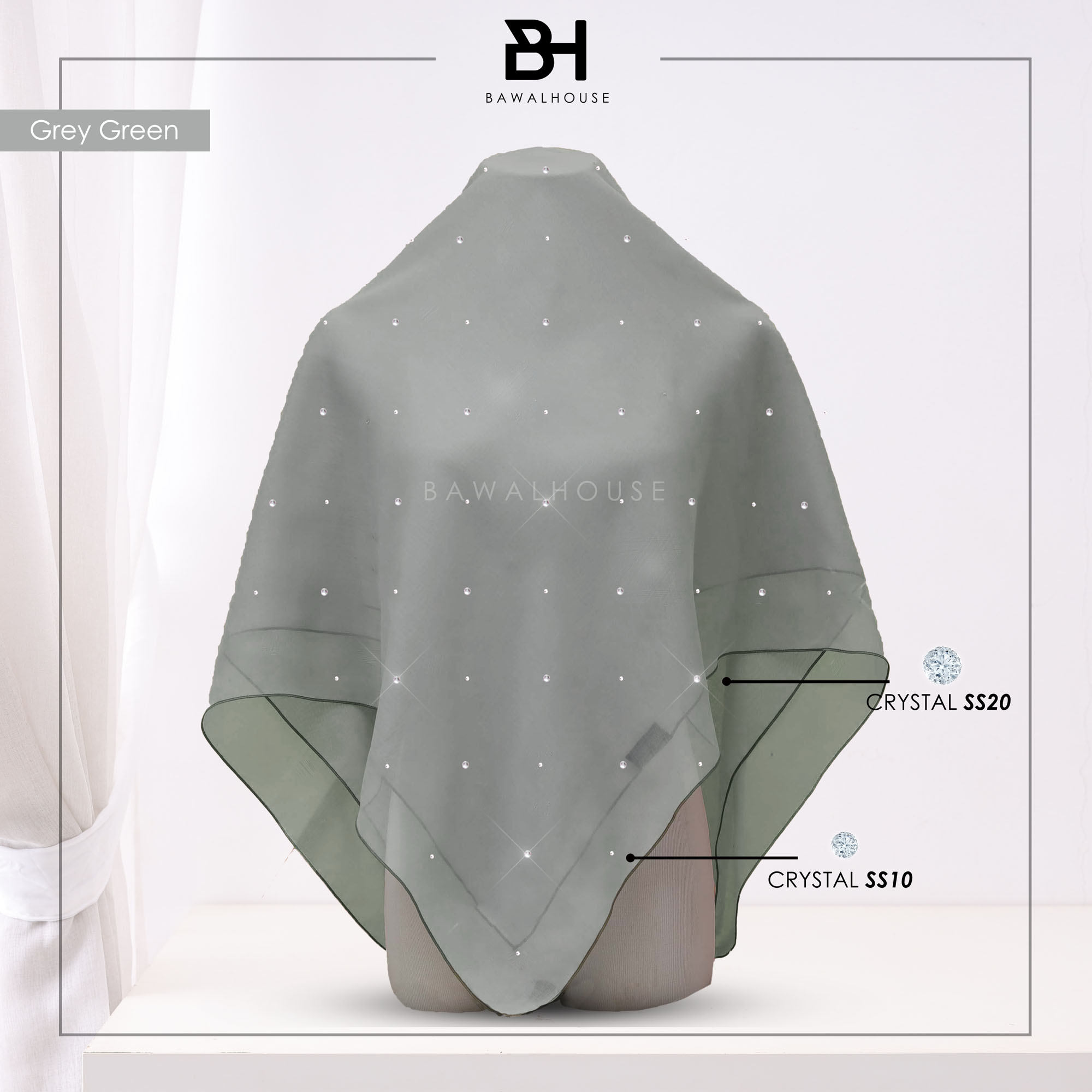 Bawal Mix Clara BH99.8 (Grey Green)