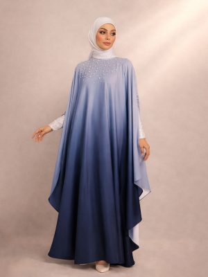 BH45 Eshma Abaya (Ocean Blue)