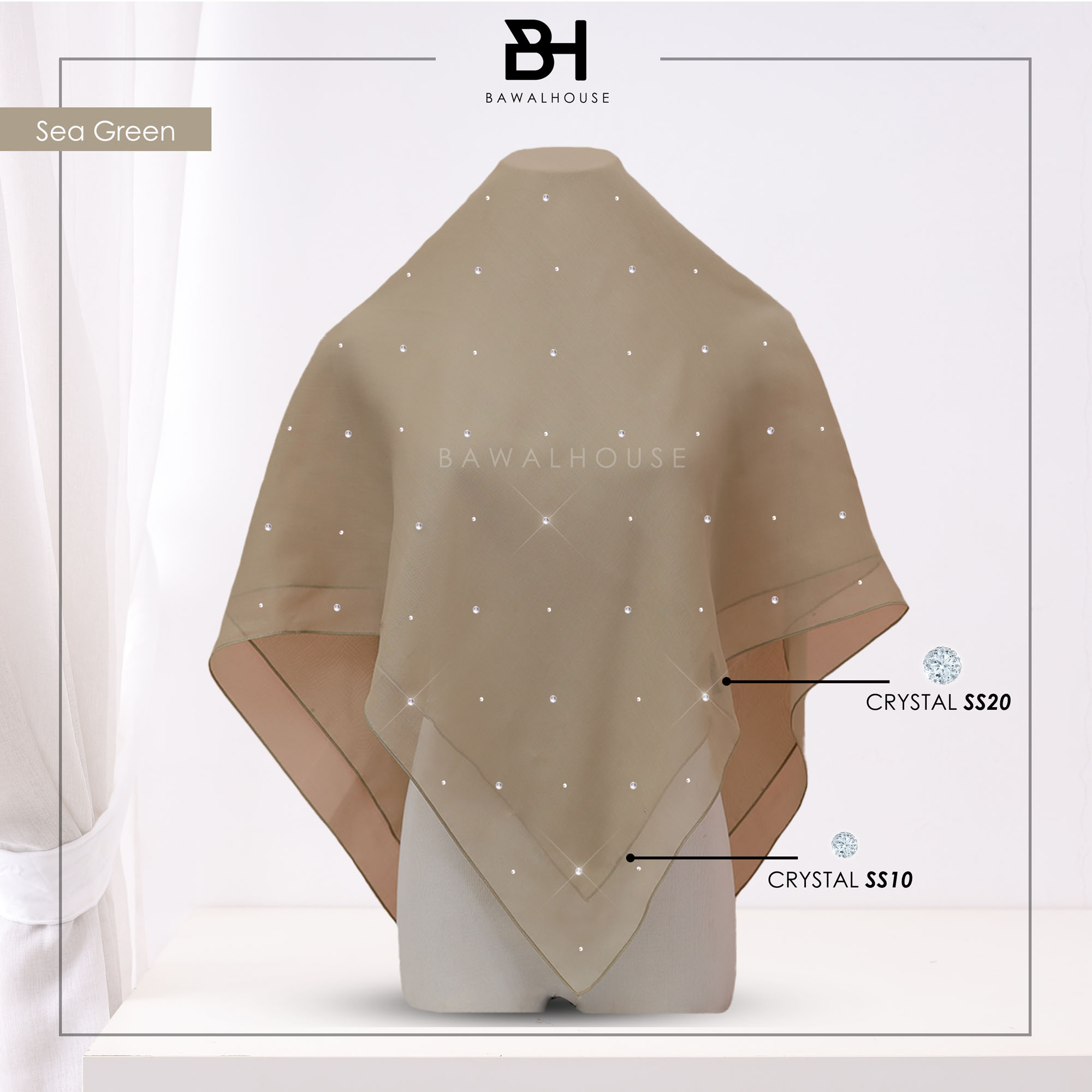 Bawal Mix Clara BH90 (Sea Green)