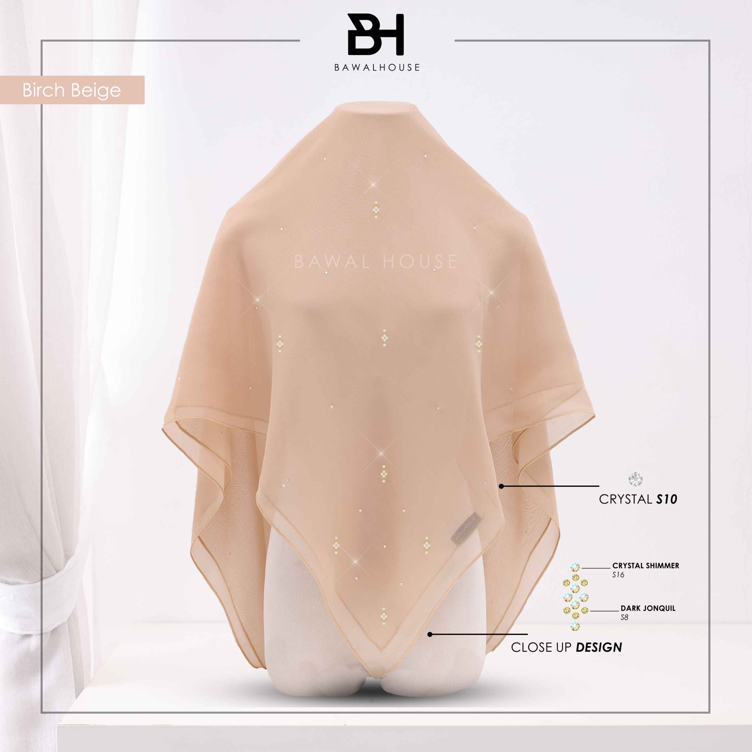 Bawal Qameela Luxe BH25 (Birch Beige)