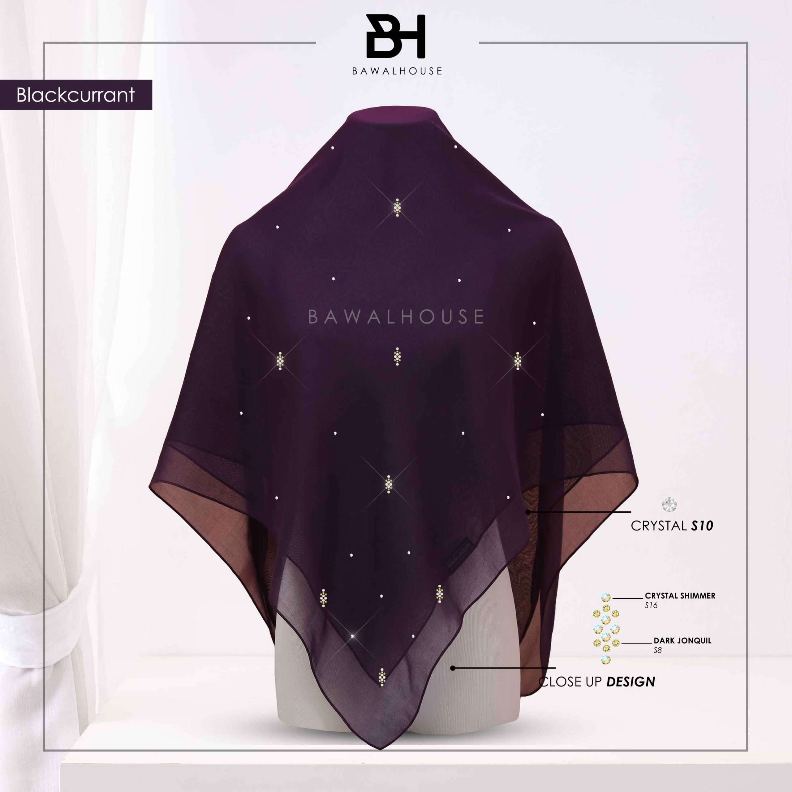Bawal Qameela Luxe BH58 (Blackcurrant)