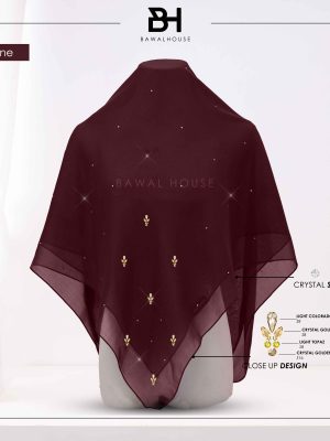 Bawal Zaheera Luxe BH49 (Dark Wine)
