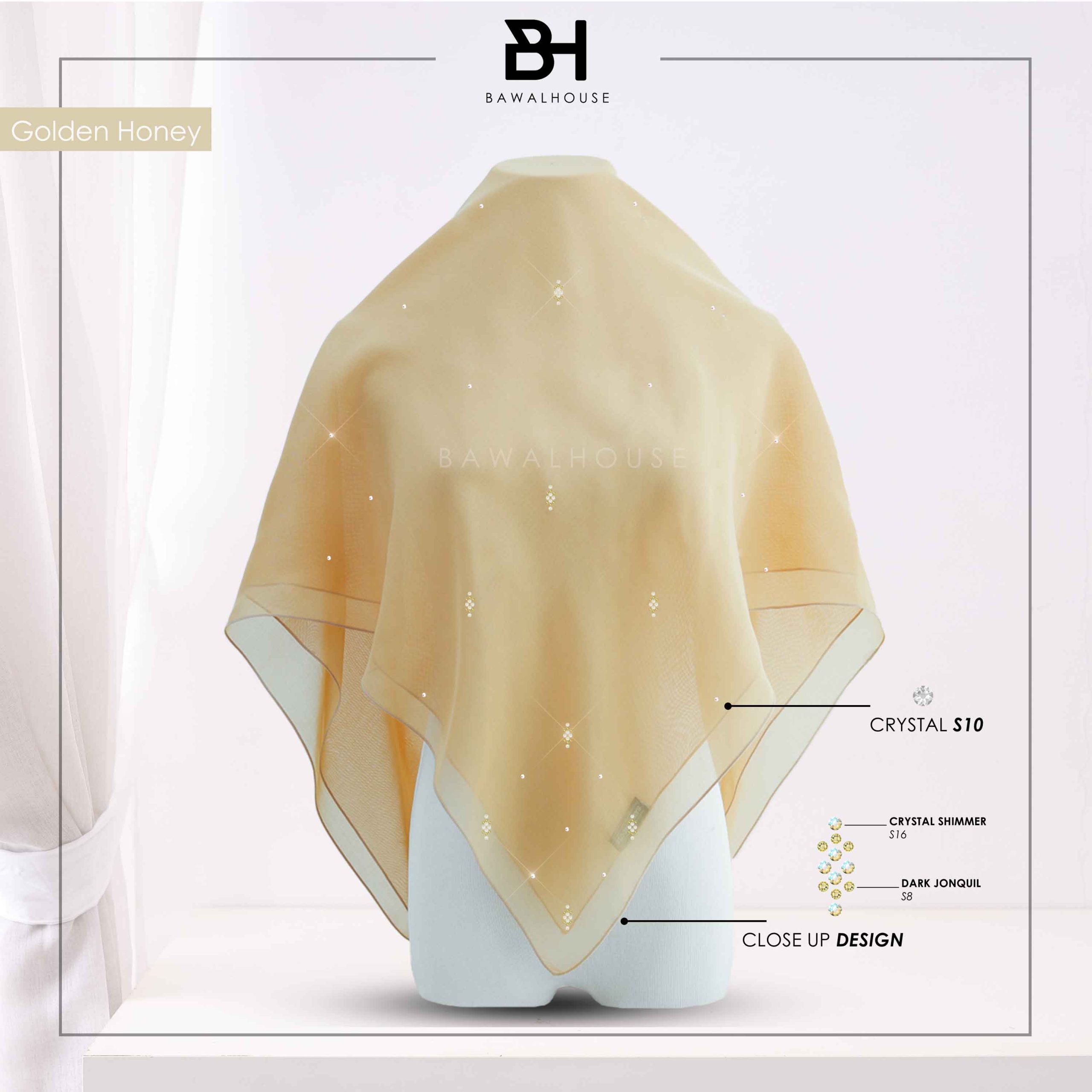 Bawal Qameela Luxe BH13 (Golden Honey)