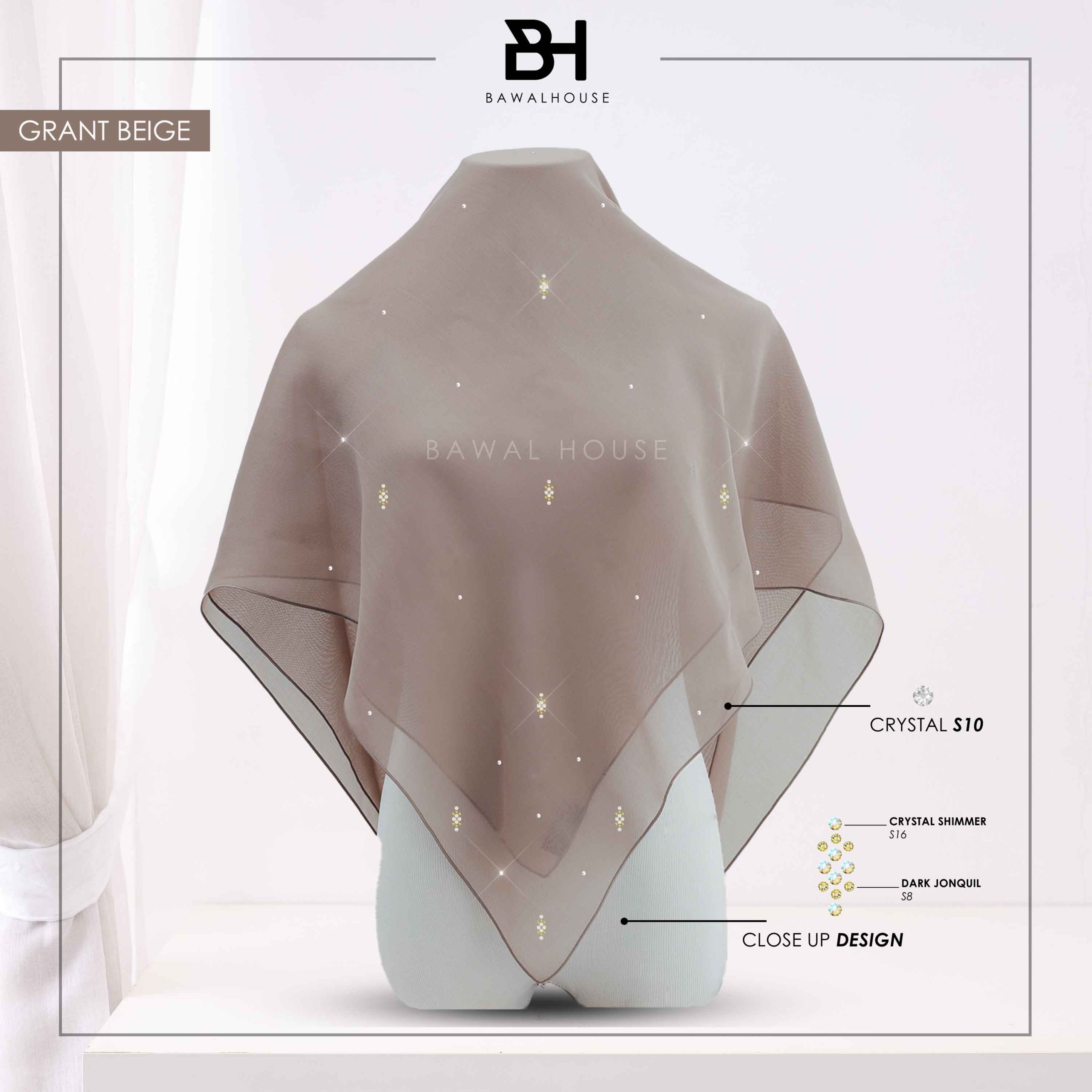 Bawal Qameela Luxe BH21 (Grant Beige)