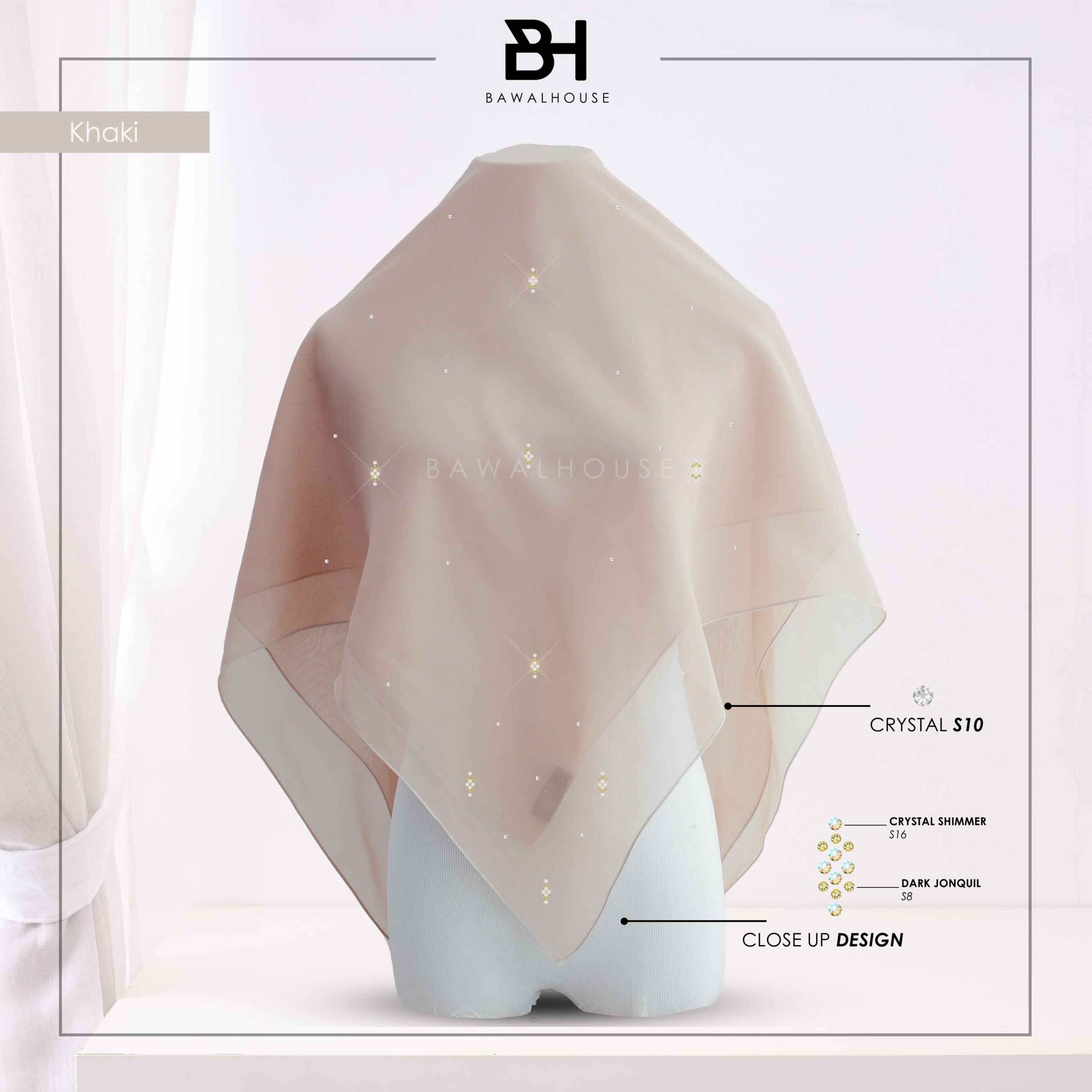 Bawal Qameela Luxe BH07 (Khaki)