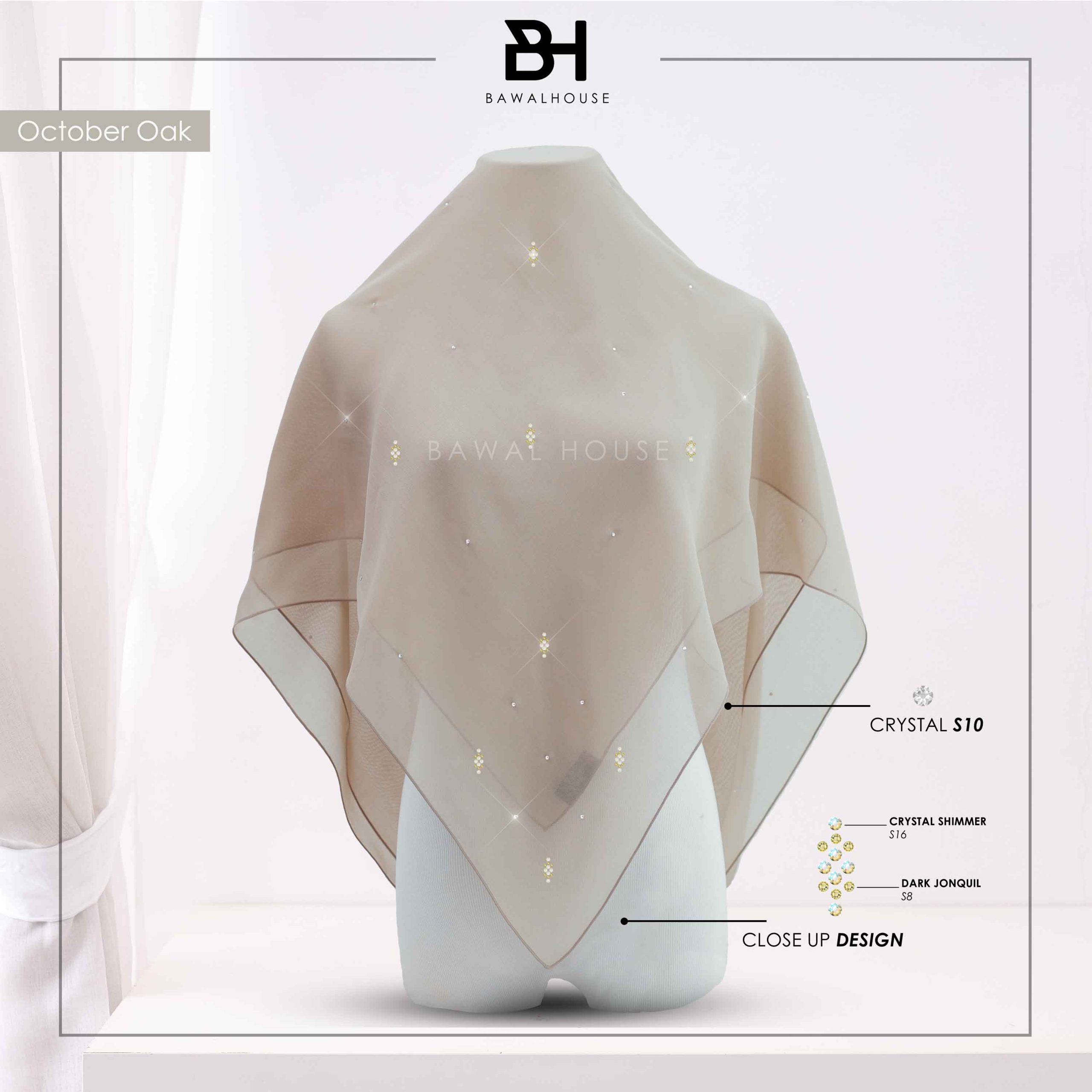 Bawal Qameela Luxe BH08 (October Oak)