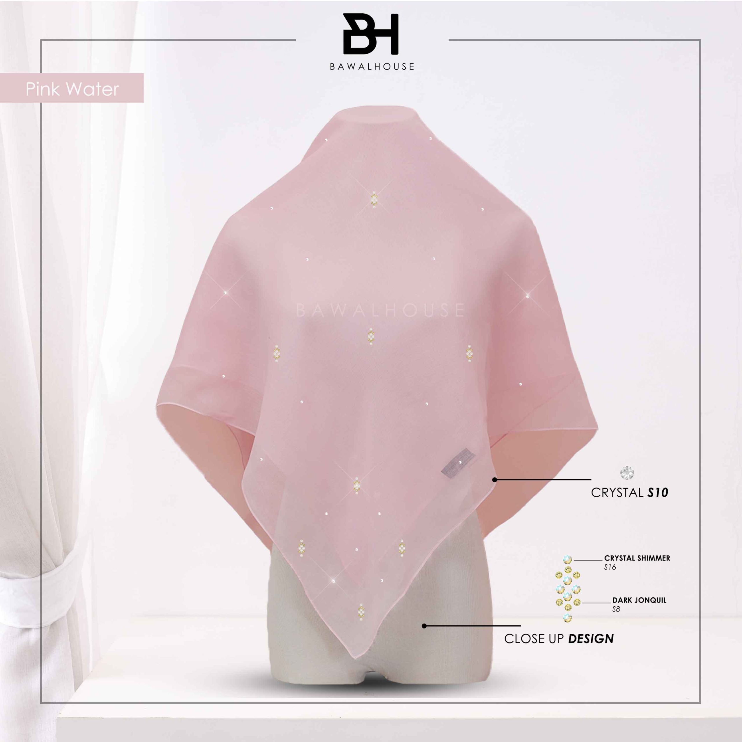 Bawal Qameela Luxe BH15 (Pink Water)