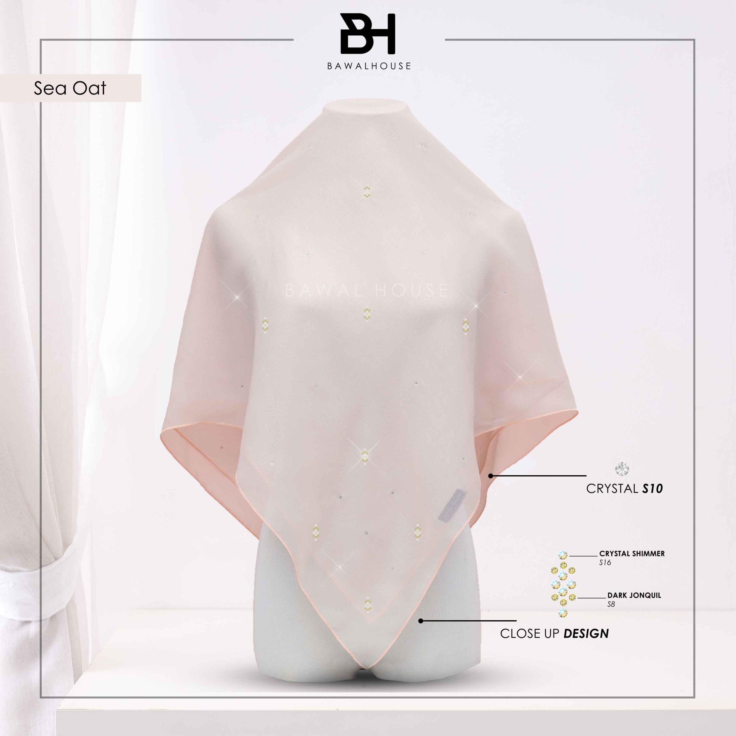 Bawal Qameela Luxe BH22 (Sea Oat)