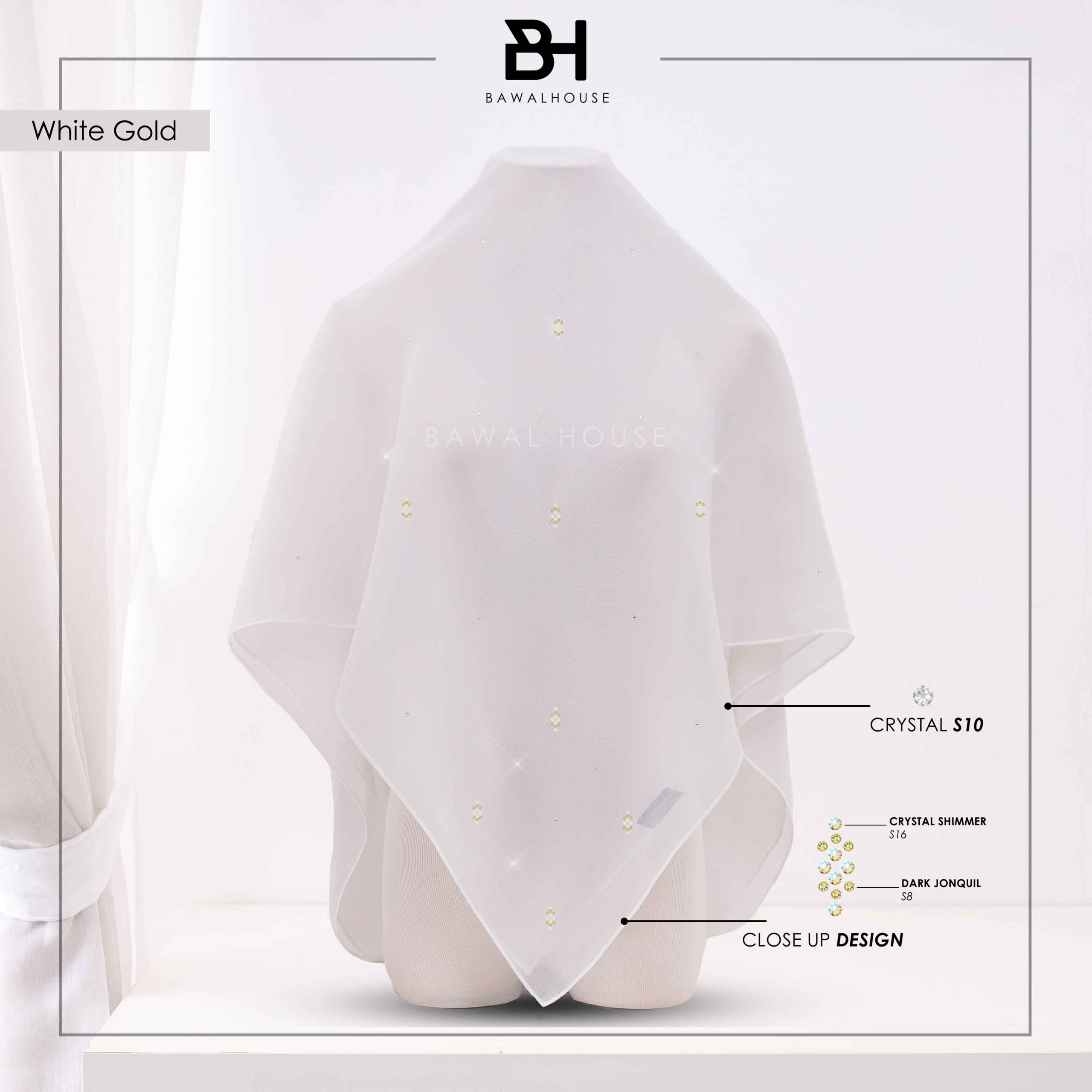 Bawal Qameela Luxe BH05 (White Gold)