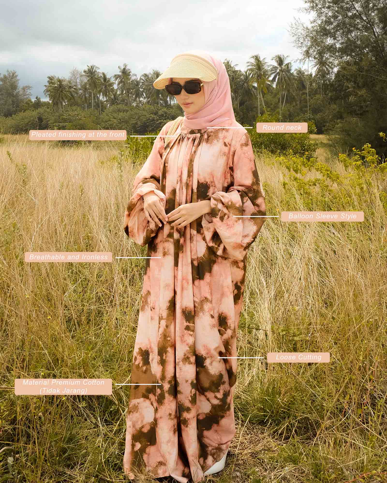 BH01 Emma Dress (Cocoa Peach) - Image 6