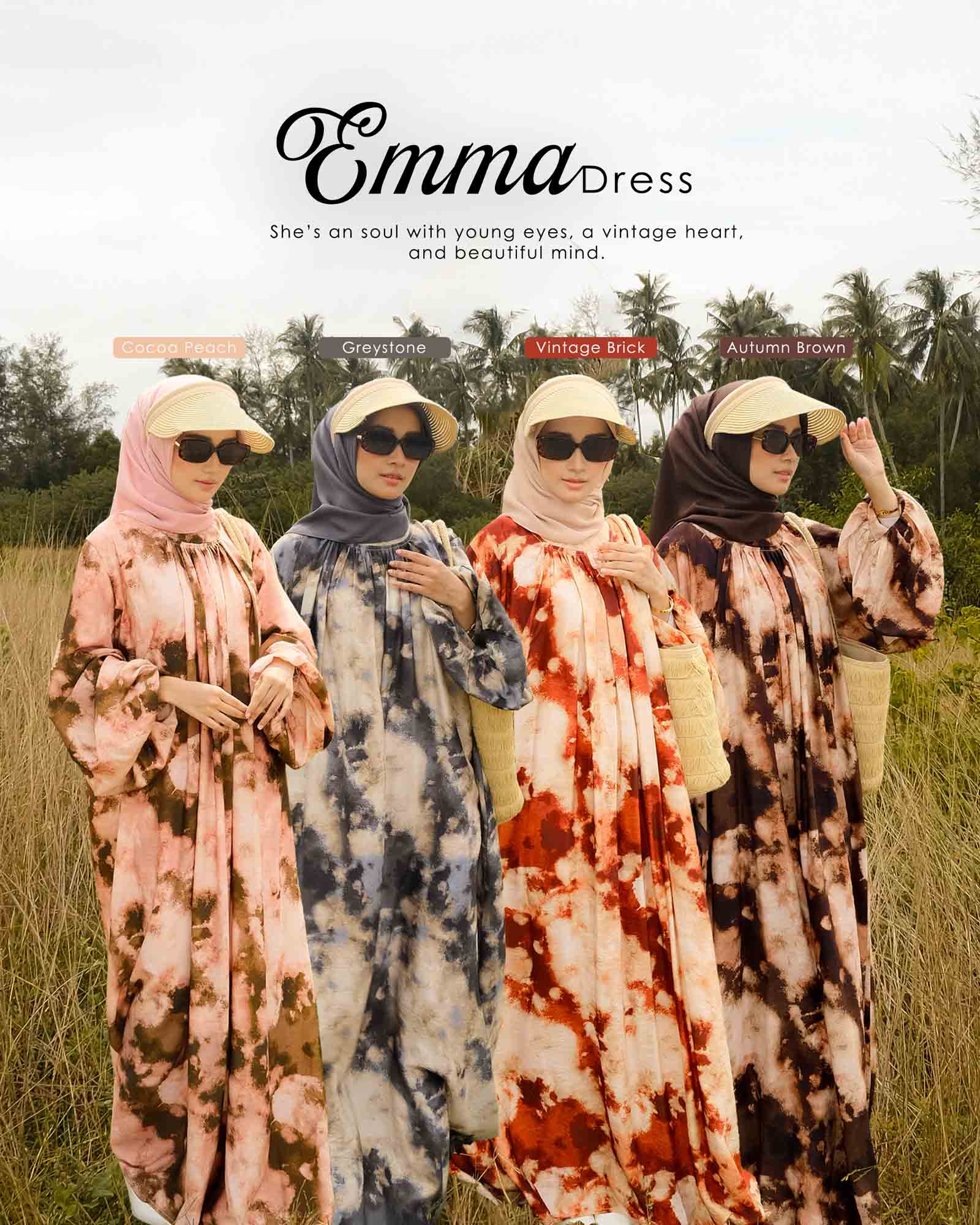 BH01 Emma Dress (Cocoa Peach) - Image 8