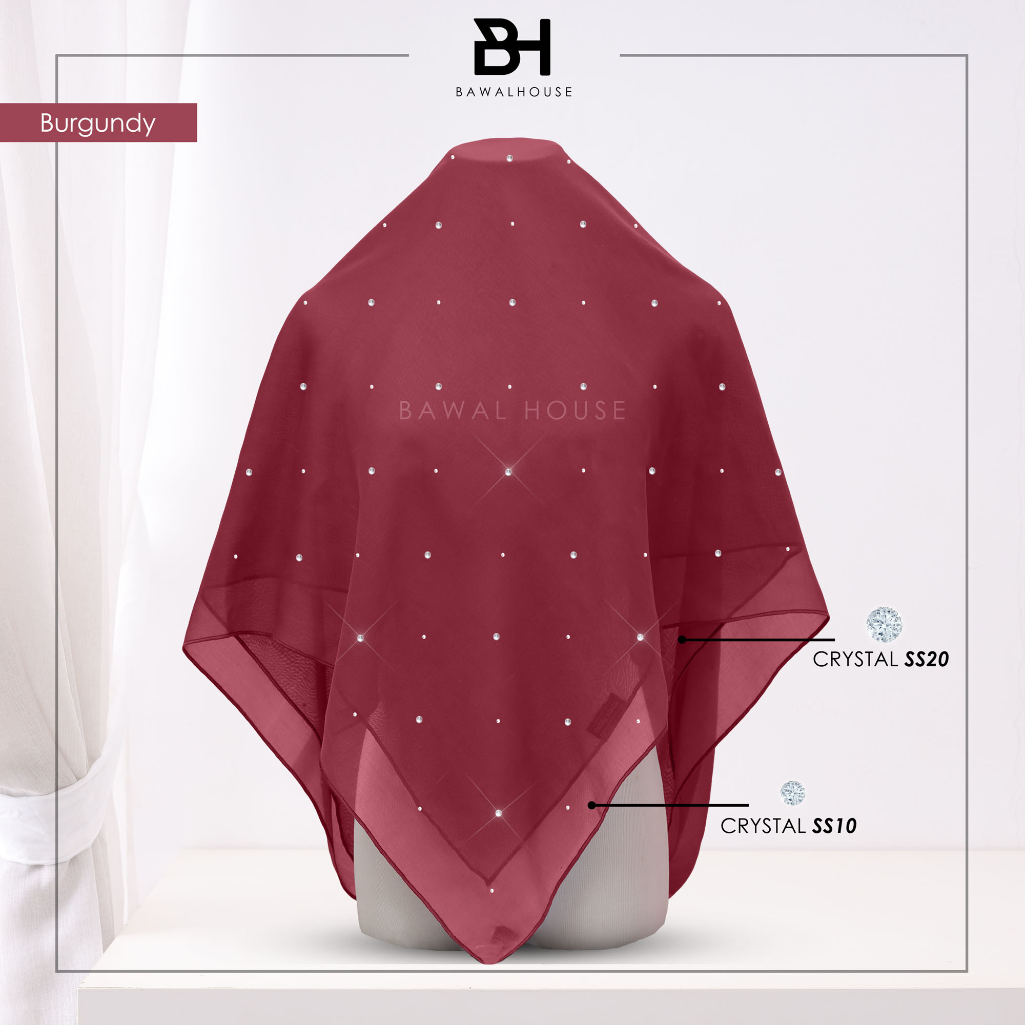 Bawal Mix Clara BH43 (Burgundy)