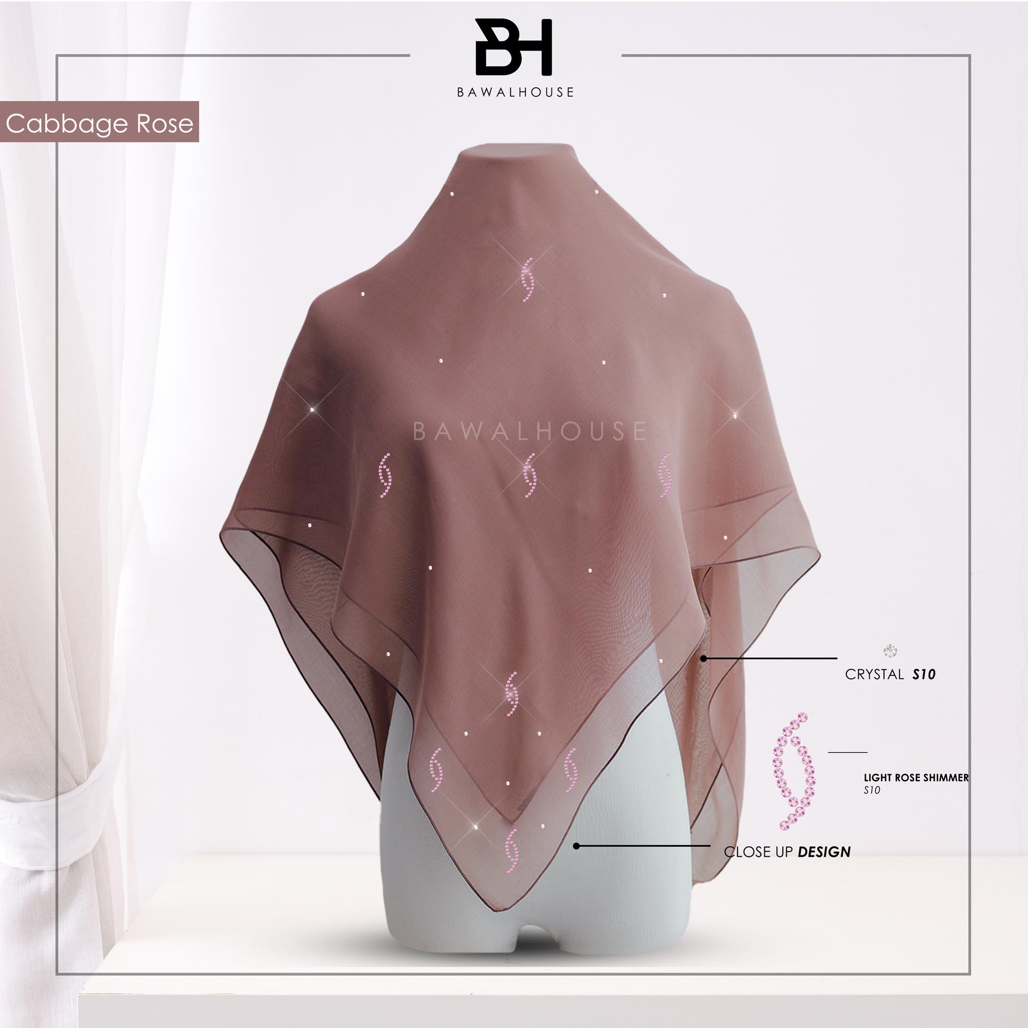 Bawal Dahlia Luxe BH27 (Cabbage Rose)