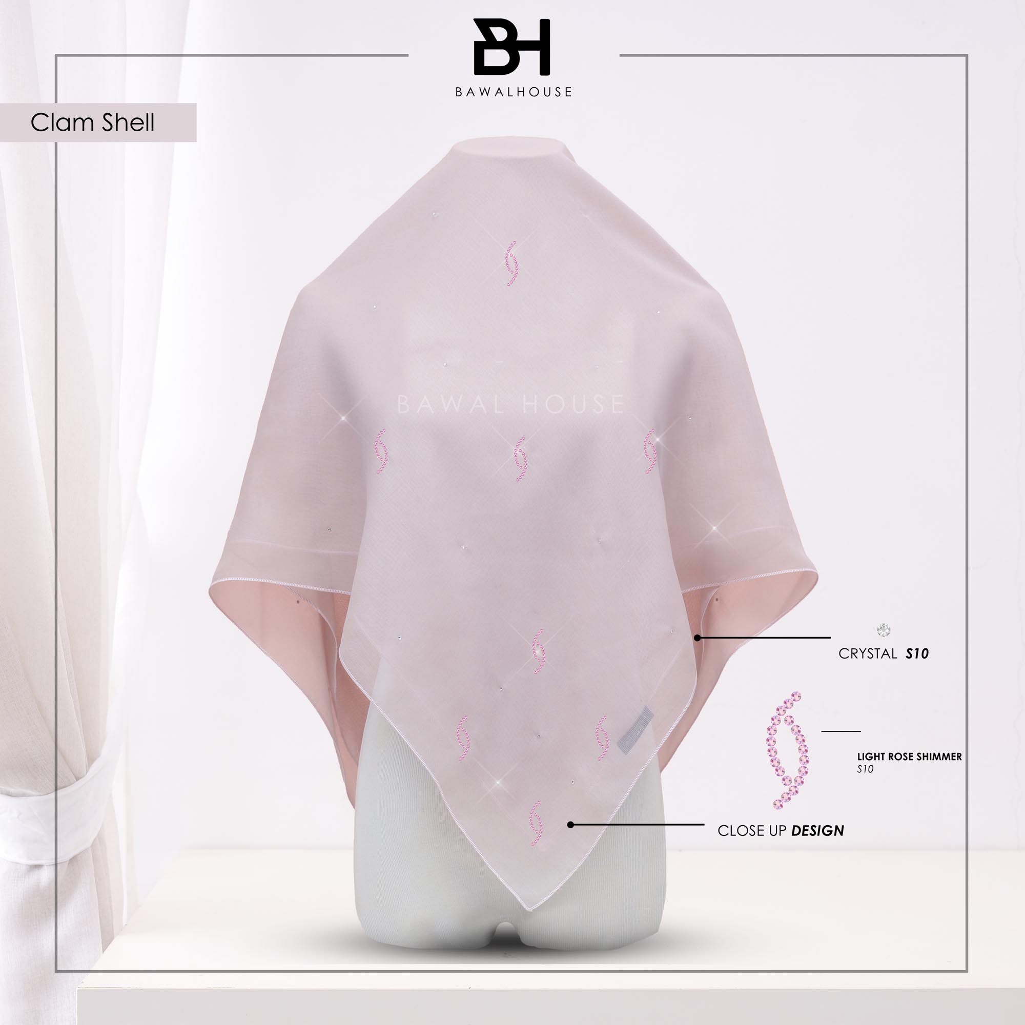 Bawal Dahlia Luxe BH19 (Clam Shell)