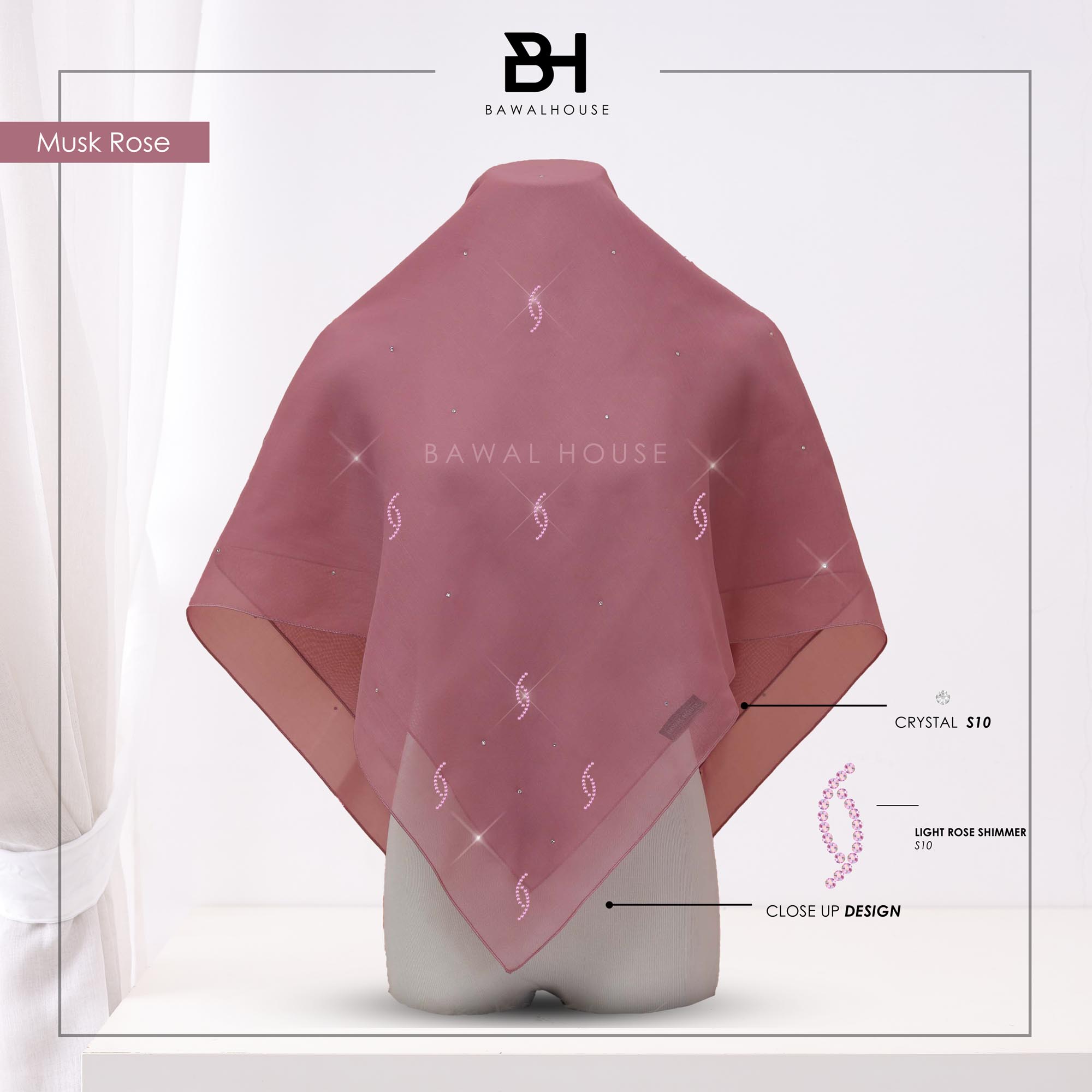 Bawal Dahlia Luxe BH28 (Musk Rose)