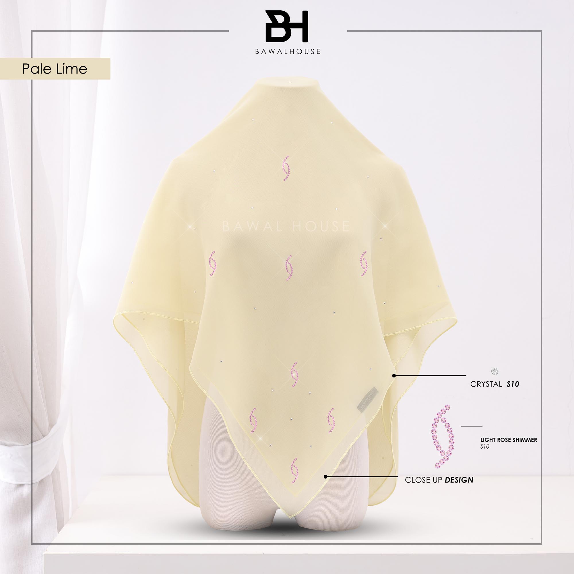 Bawal Dahlia Luxe BH06 (Pale Lime)