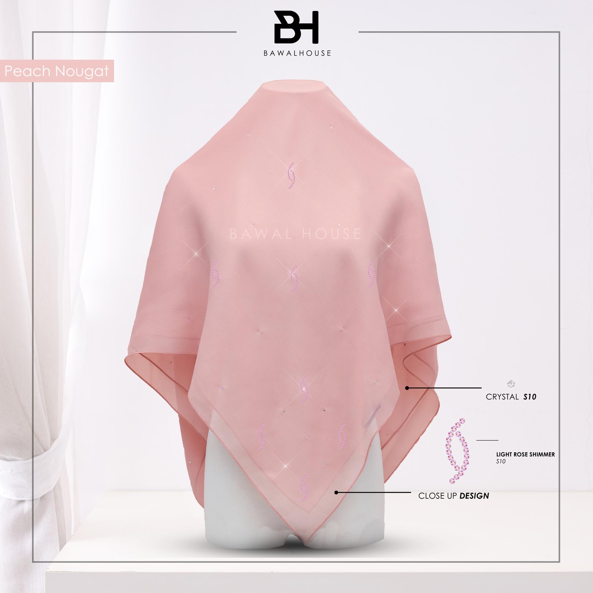 Bawal Dahlia Luxe BH17 (Peach Nougat)