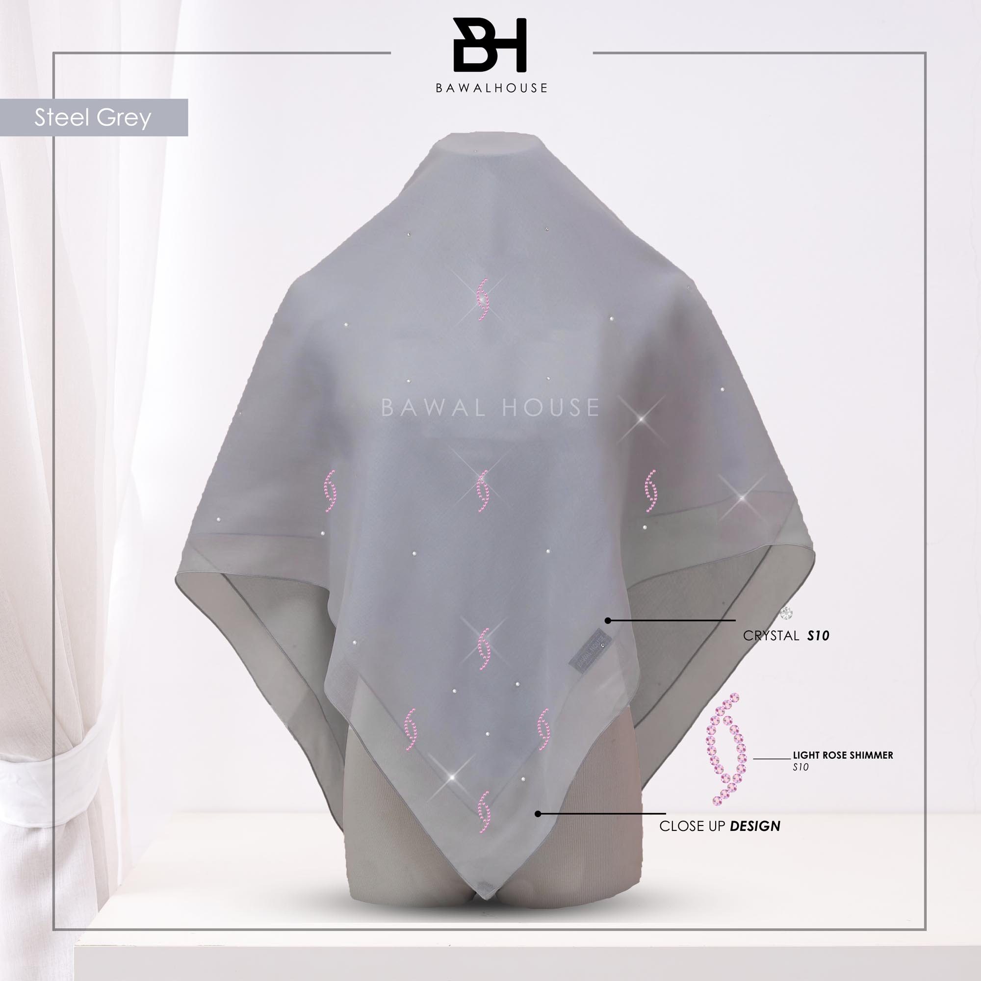 Bawal Dahlia Luxe BH55 (Steel Grey)