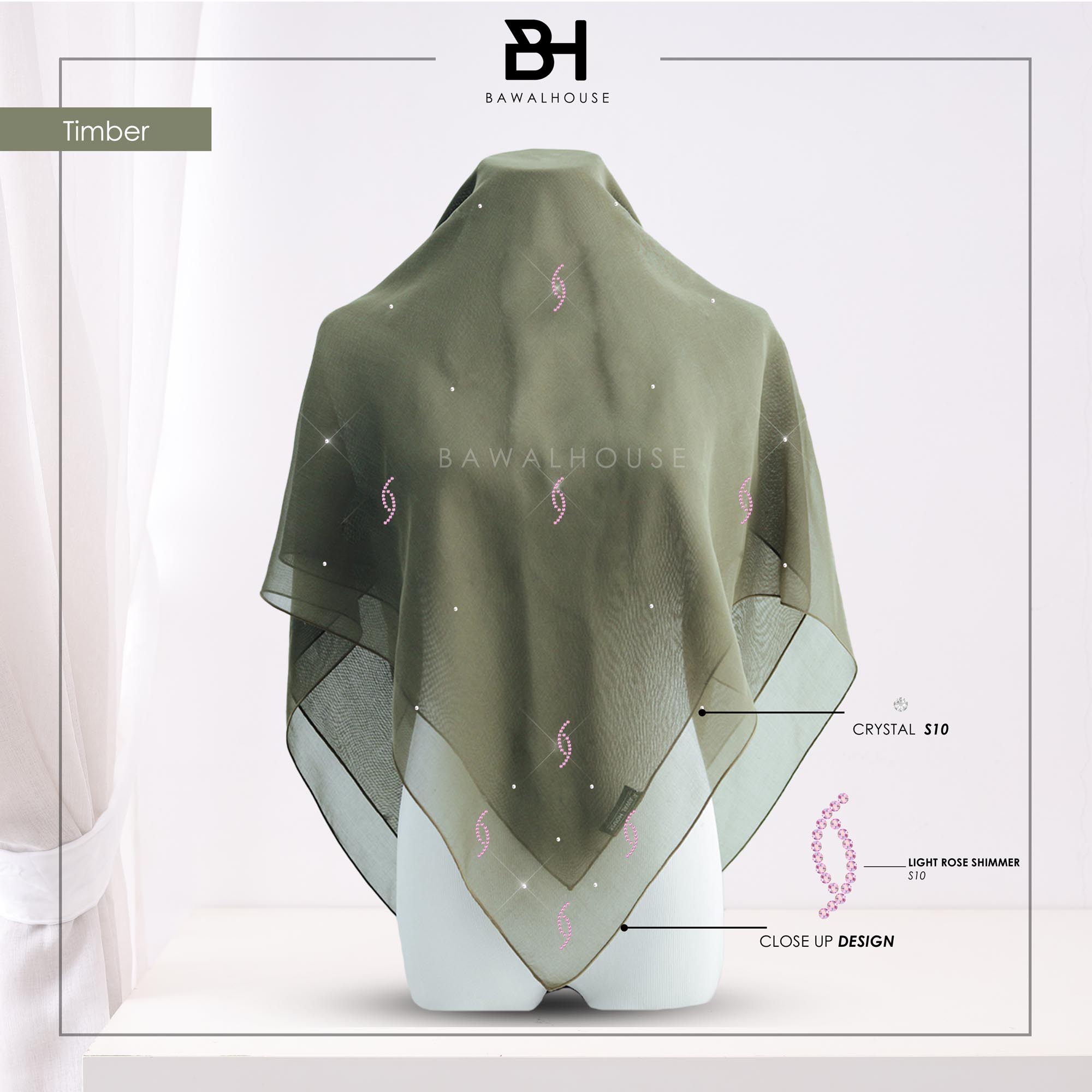 Bawal Dahlia Luxe BH50 (Timber)