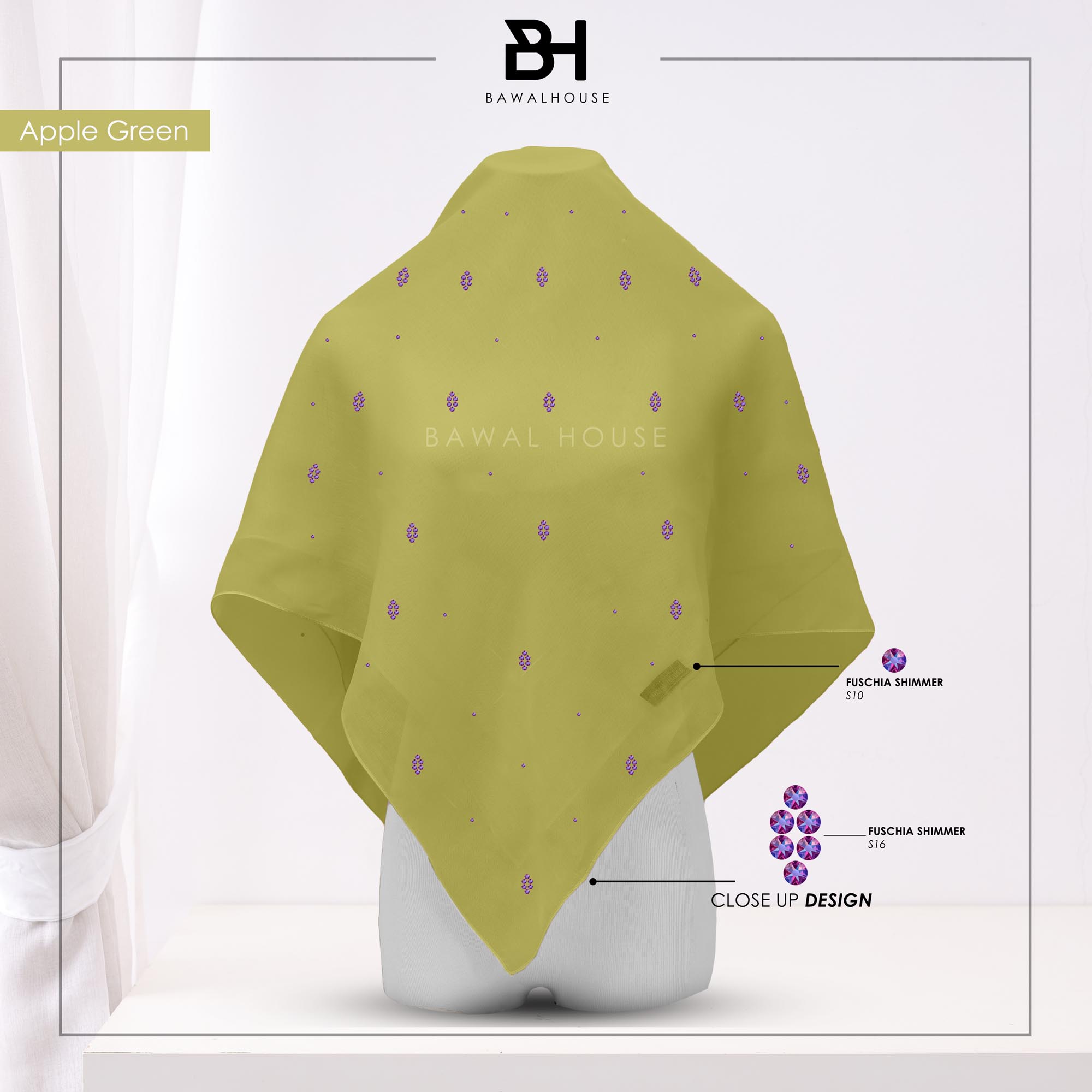 Bawal Nirmala Luxe BH52 (Apple Green)