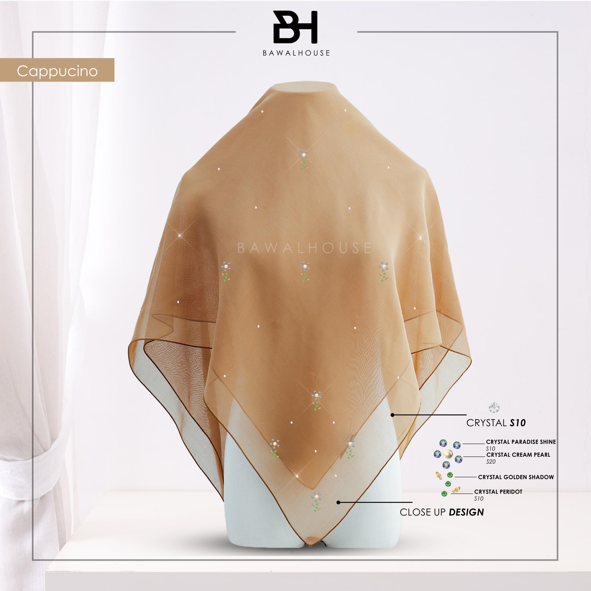 Bawal Rosella Luxe BH10 (Cappucino)