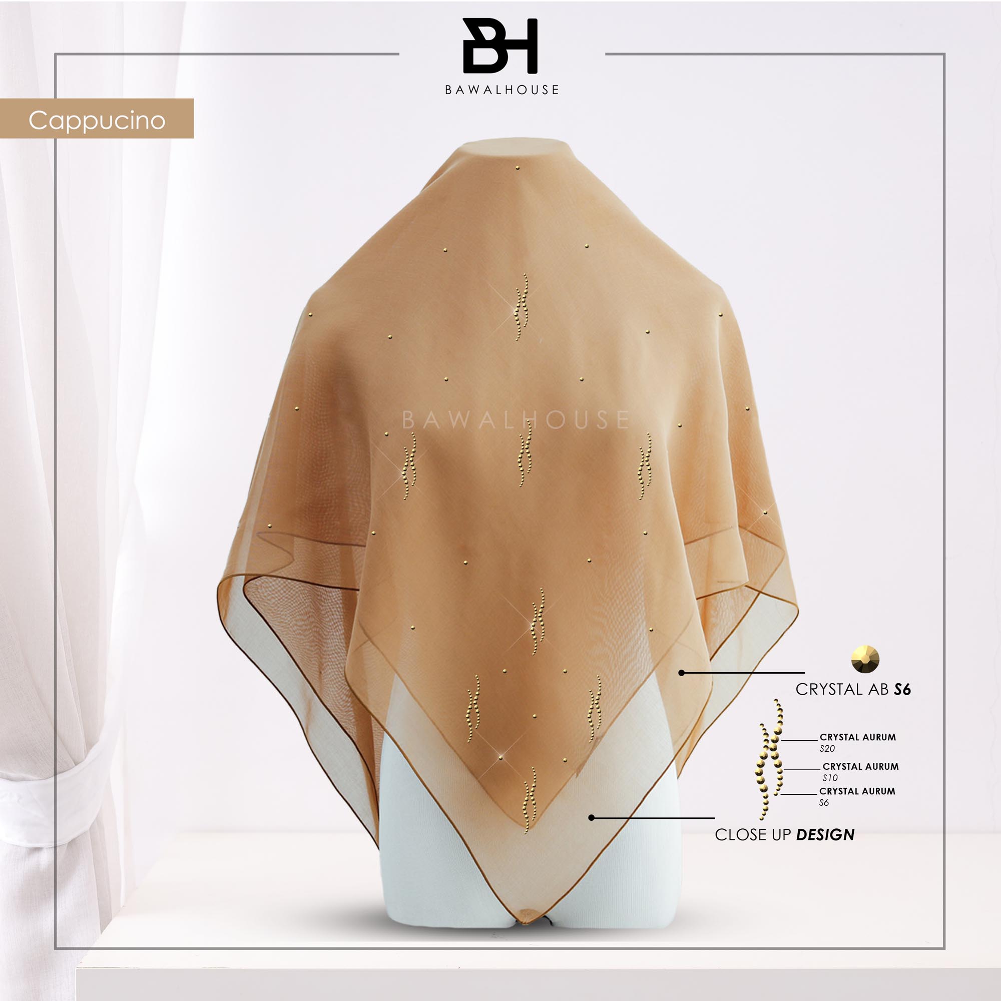 Bawal Dayang Luxe BH10 (Cappucino)