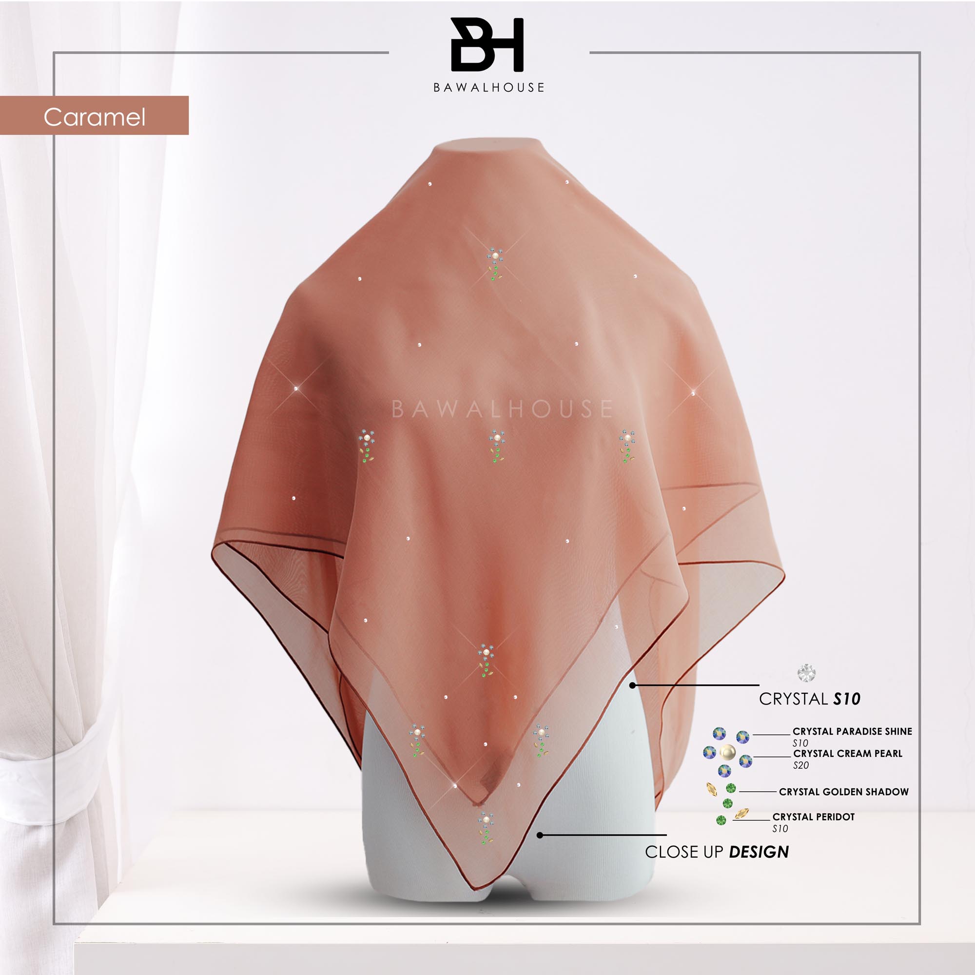 Bawal Rosella Luxe BH11 (Caramel)