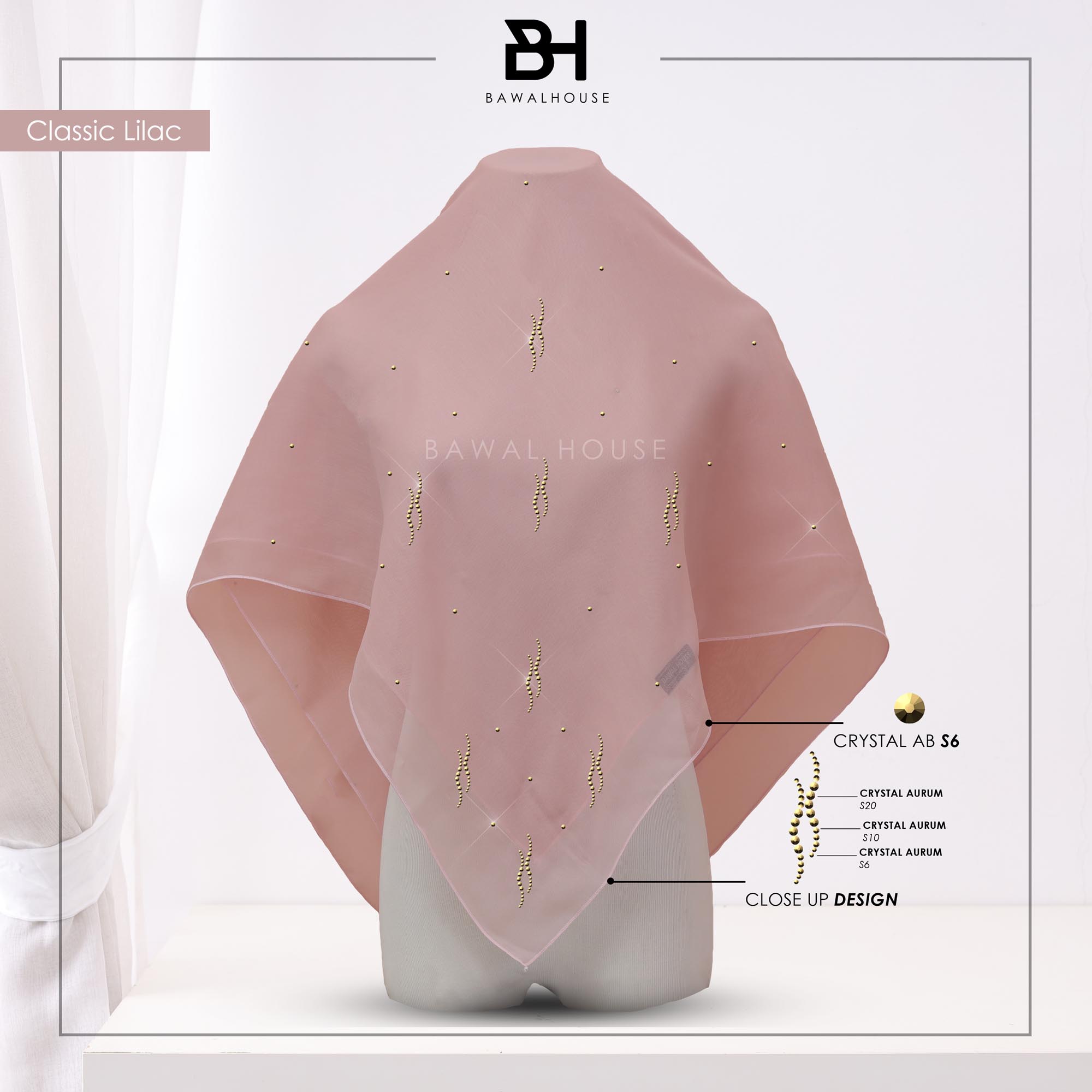 Bawal Dayang Luxe BH23 (Classic Lilac)