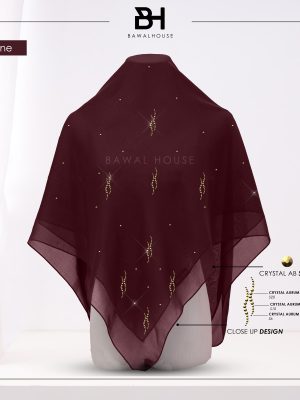 Bawal Dayang Luxe BH32 (Dark Wine)
