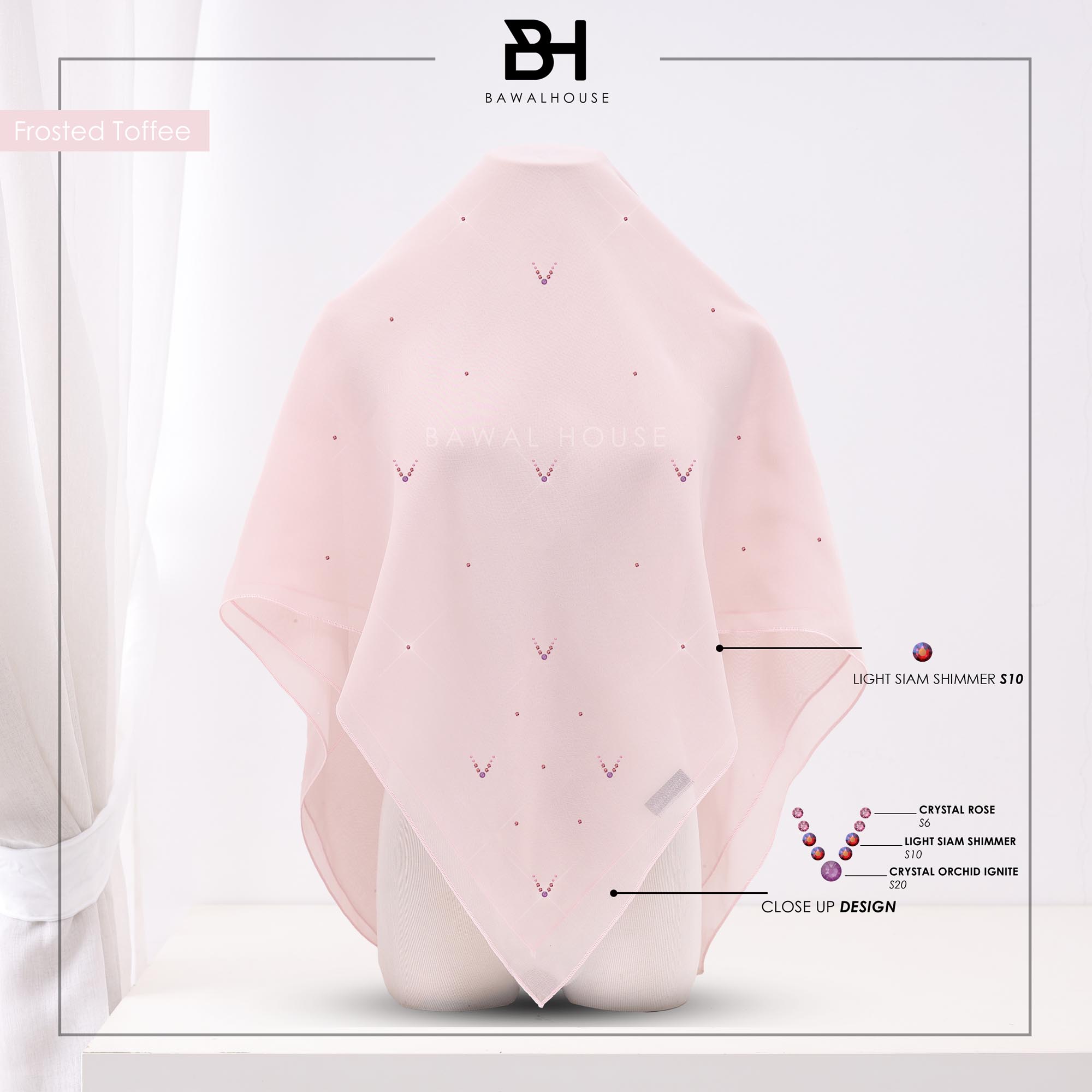 Bawal Safeeya Luxe BH21 (Frosted Toffee)