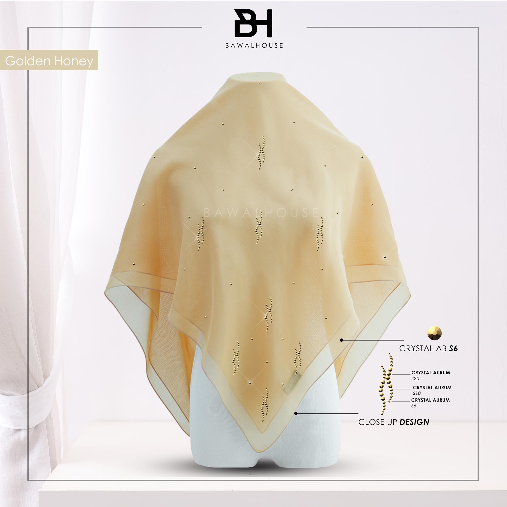 Bawal Dayang Luxe BH09 (Golden Honey)