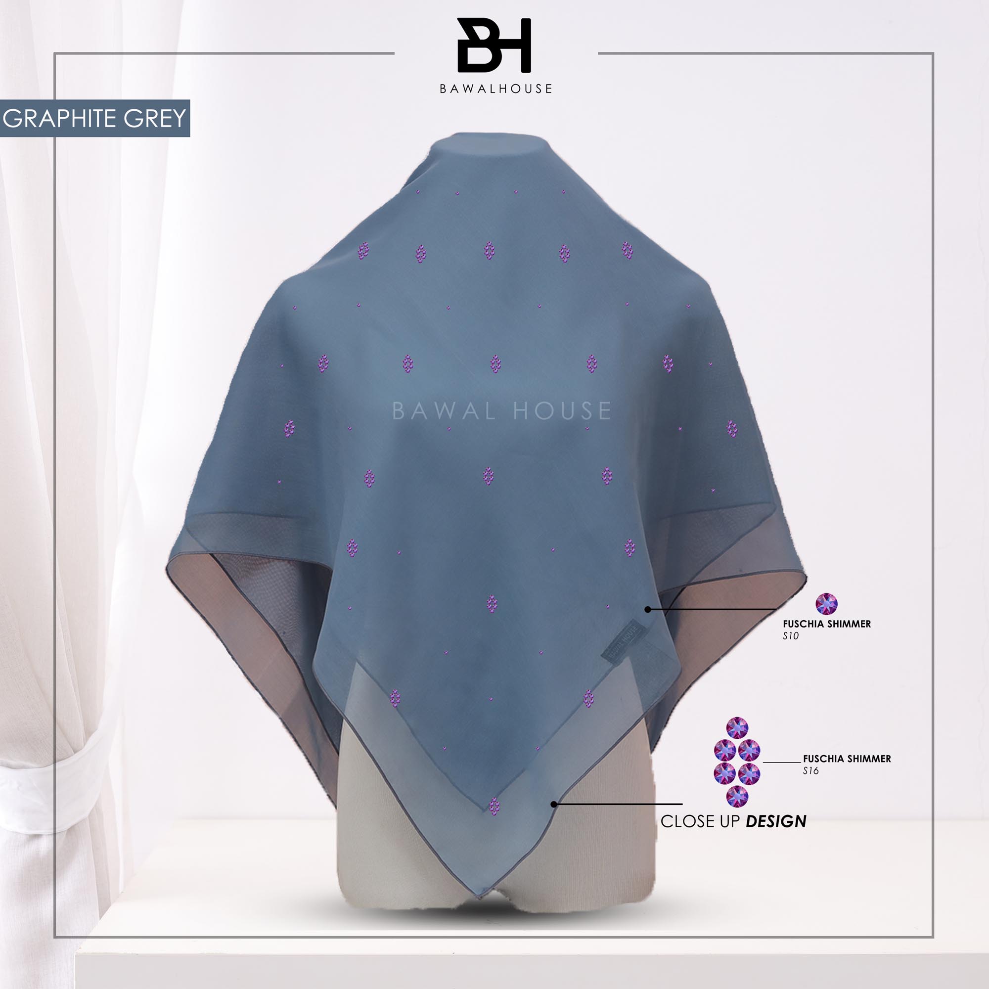 Bawal Nirmala Luxe BH58 (Graphite Grey)