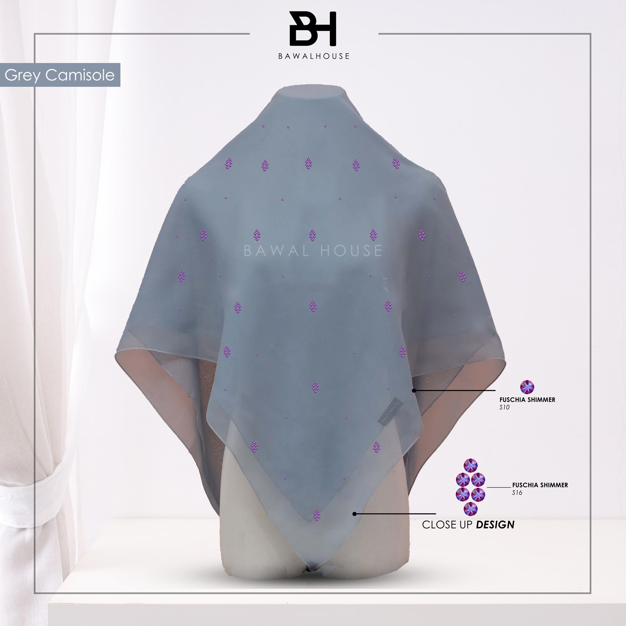 Bawal Nirmala Luxe BH57 (Grey Camisole)