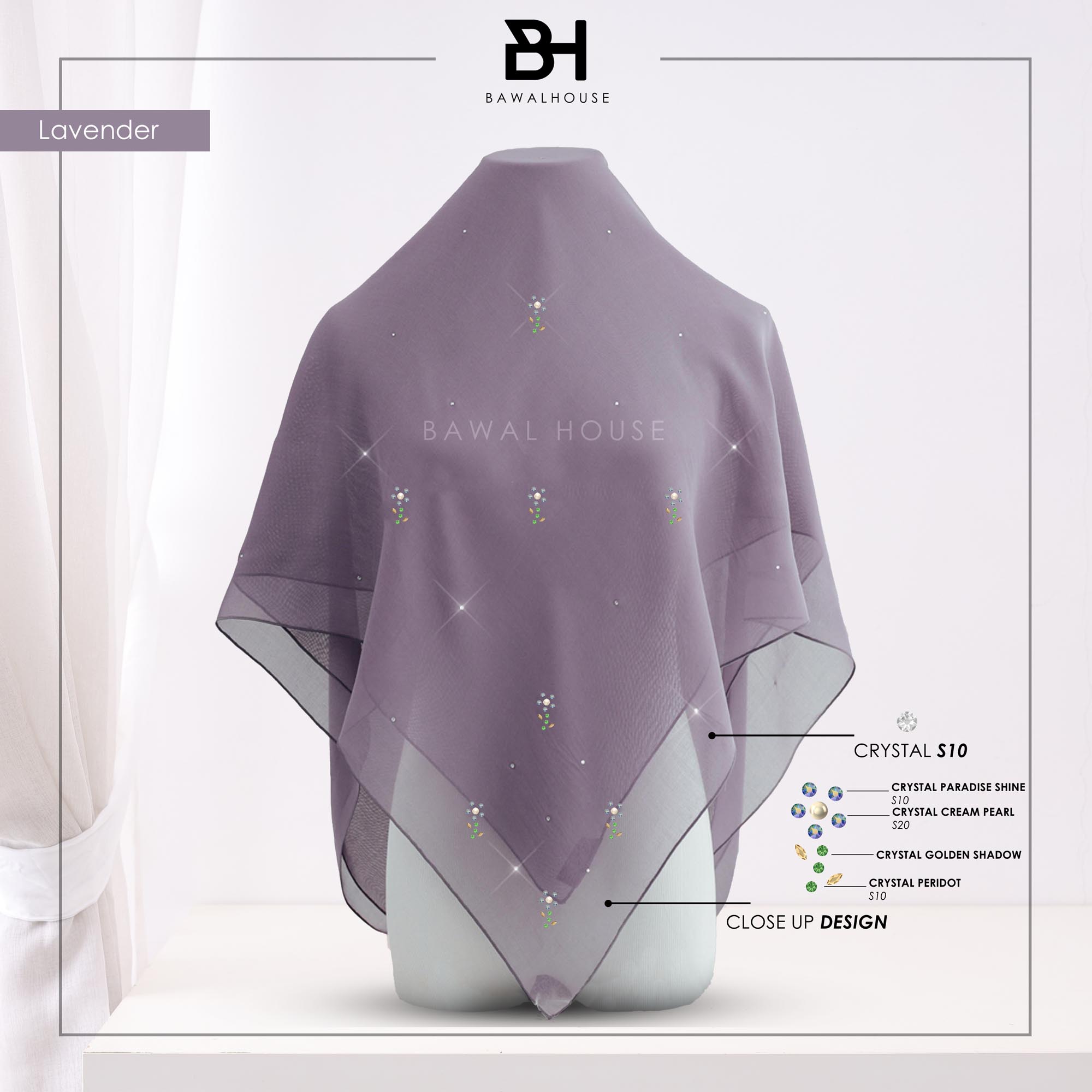 Bawal Rosella Luxe BH35 (Lavender)