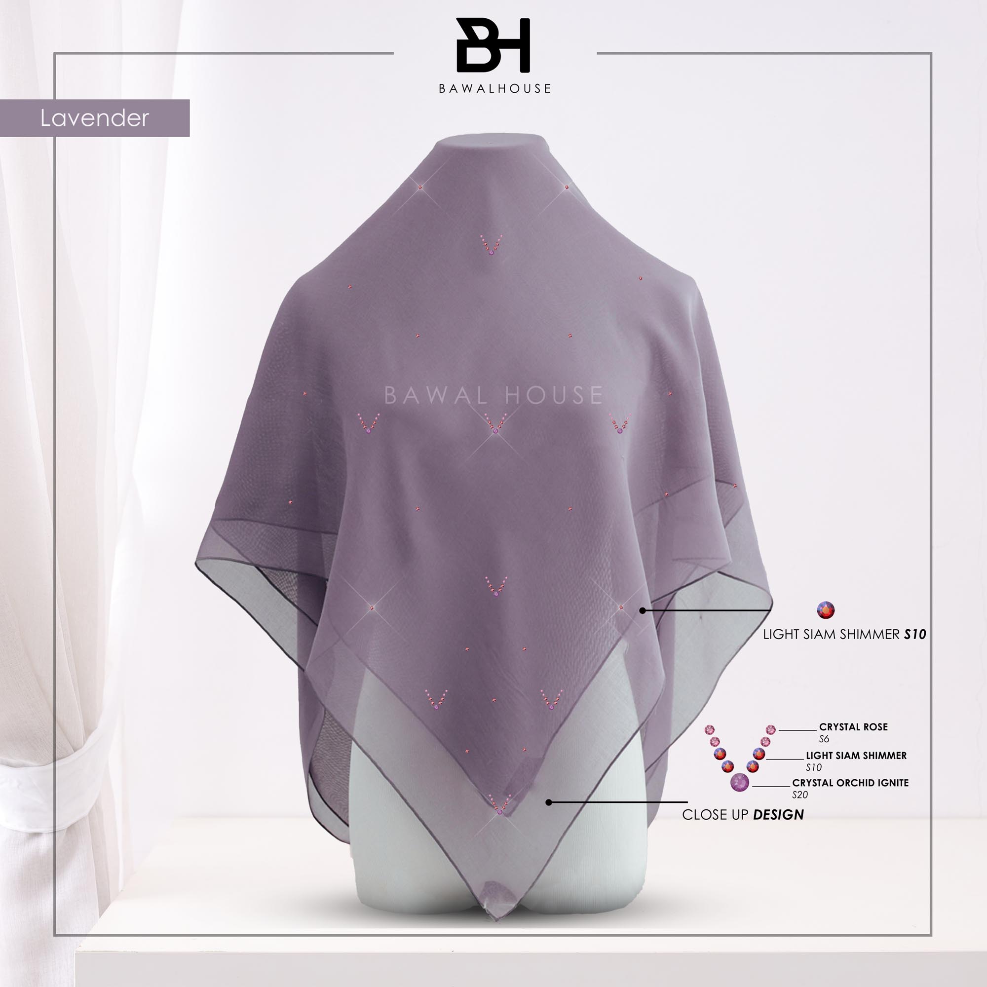 Bawal Safeeya Luxe BH35 (Lavender)