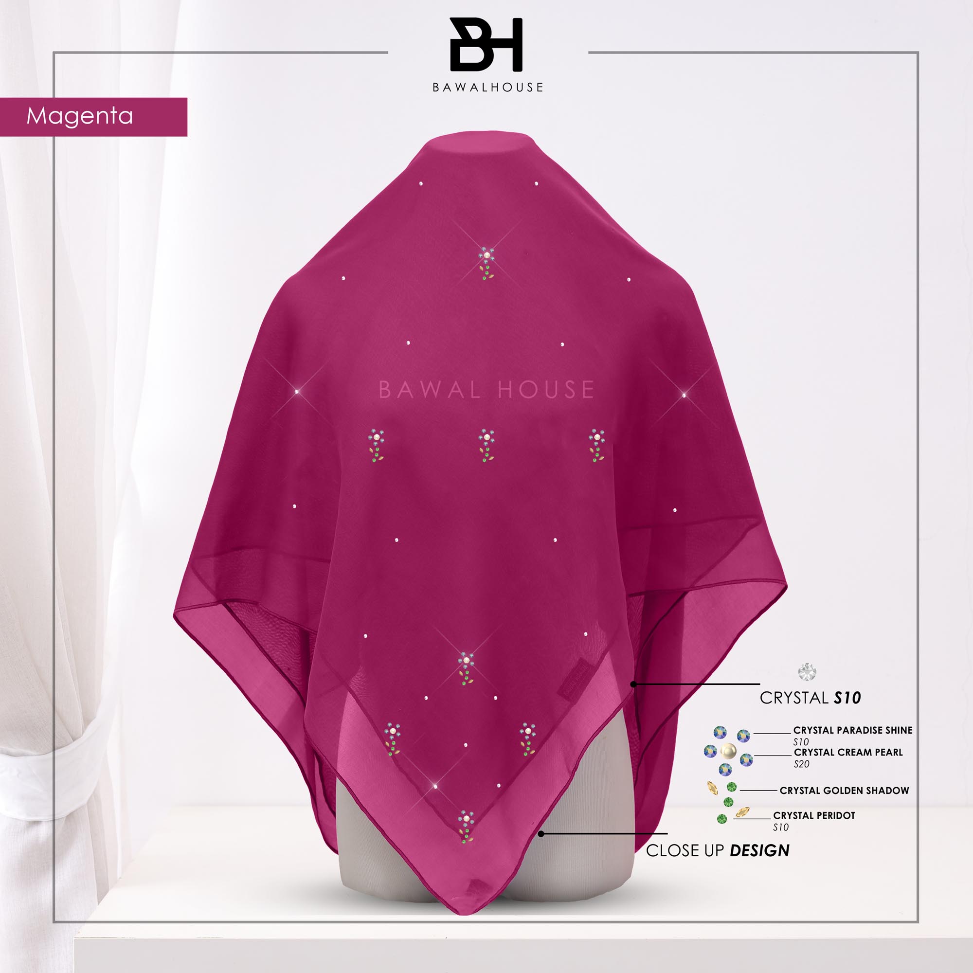 Bawal Rosella Luxe BH29 (Magenta)