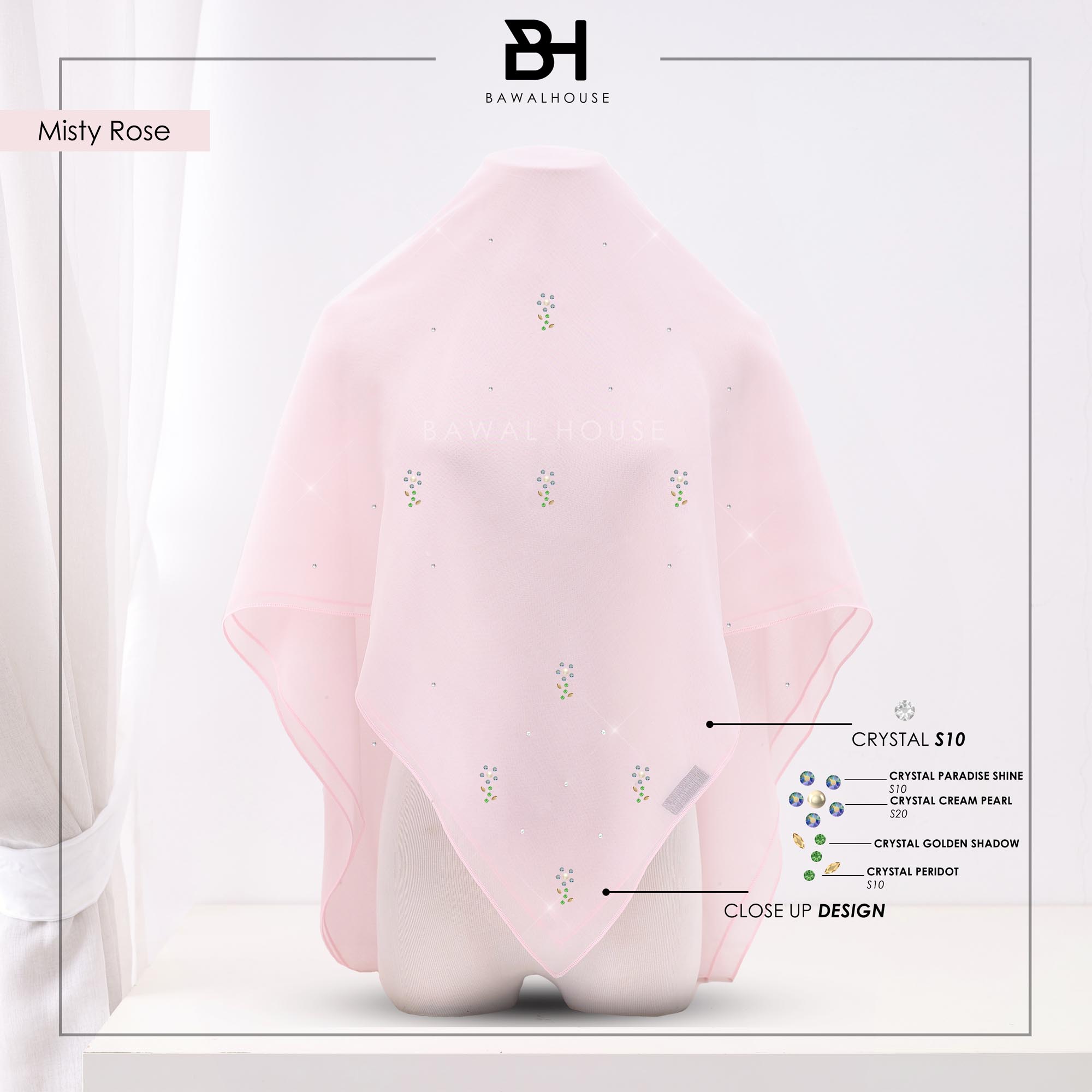 Bawal Rosella Luxe BH20 (Misty Rose)