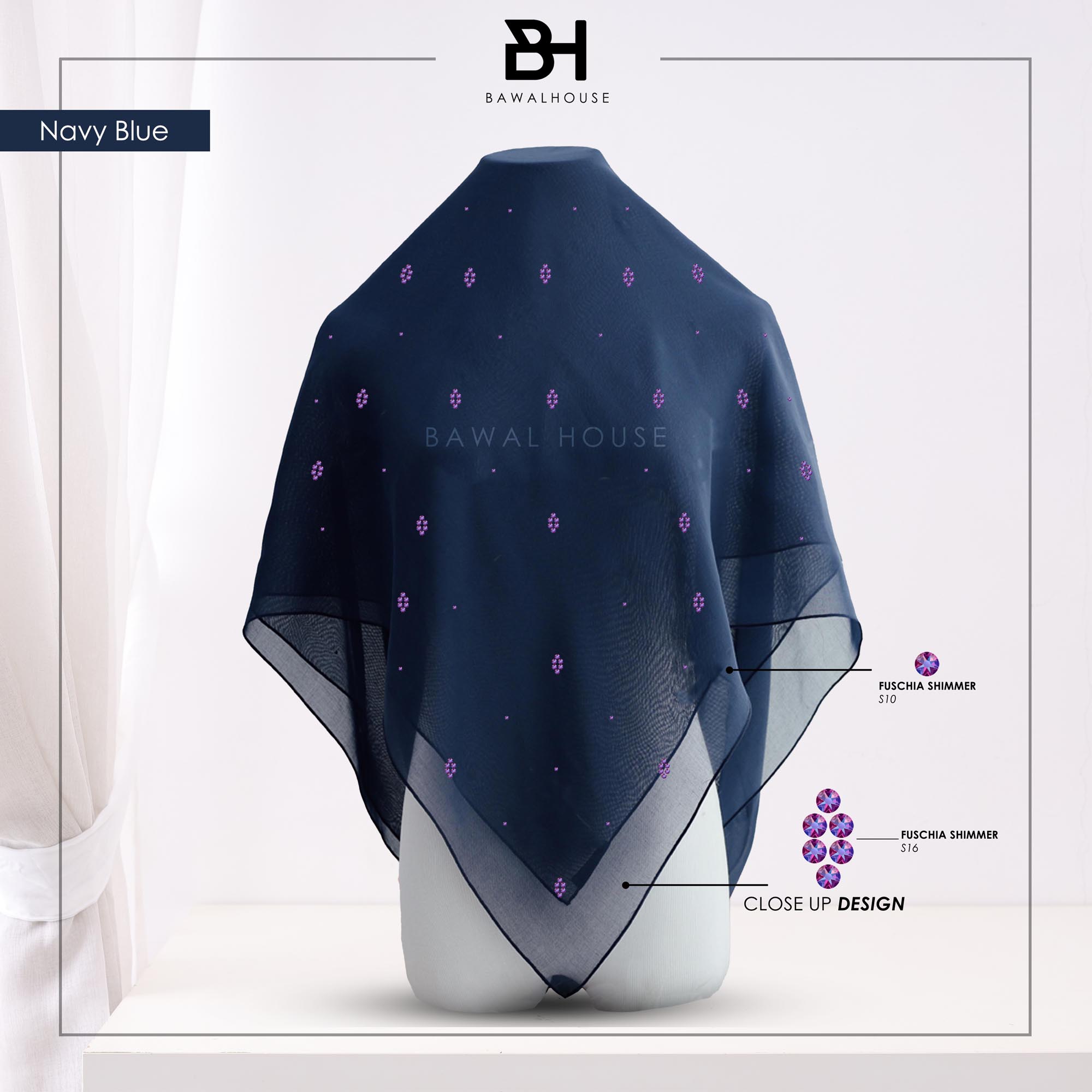 Bawal Nirmala Luxe BH42 (Navy Blue)