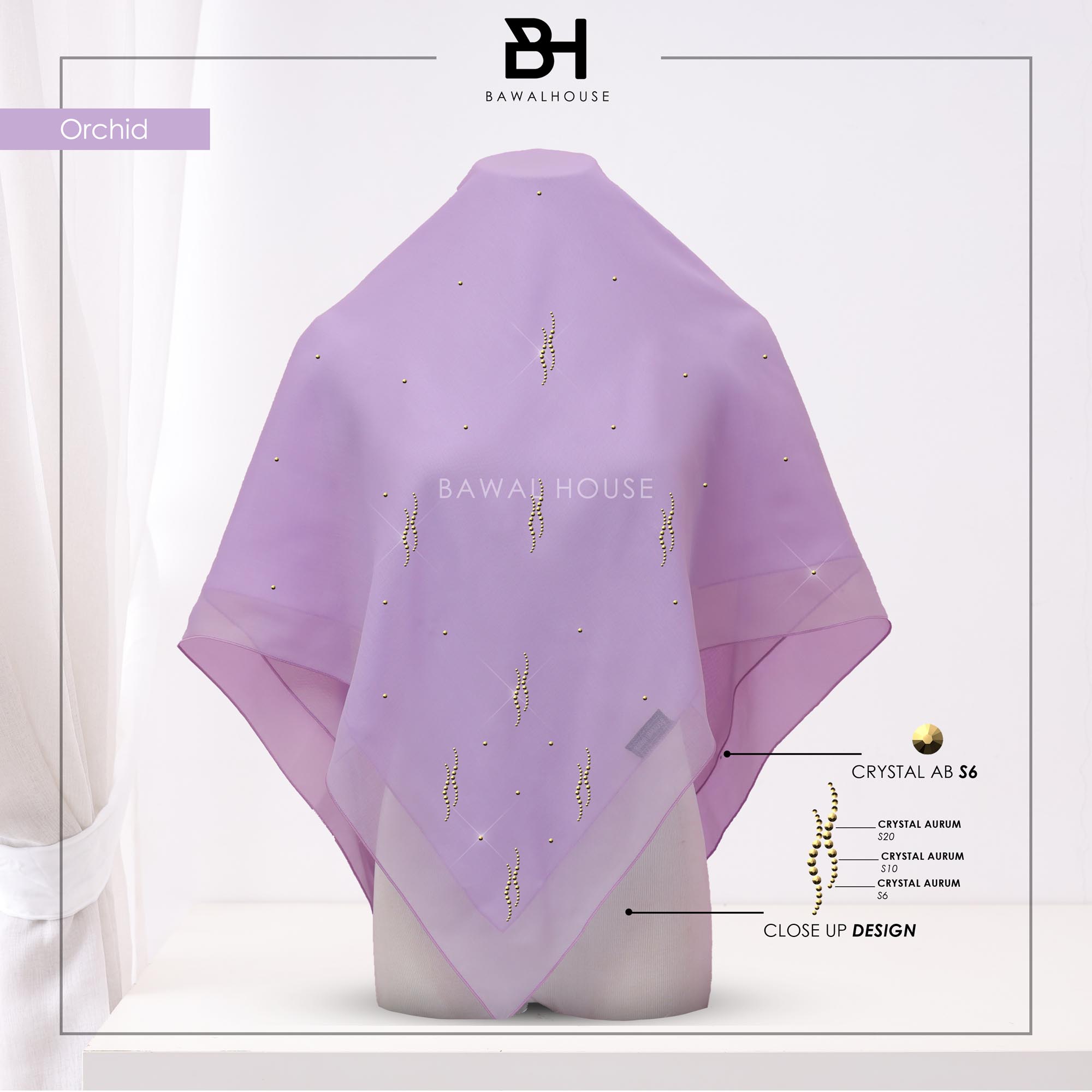 Bawal Dayang Luxe BH34 (Orchid)