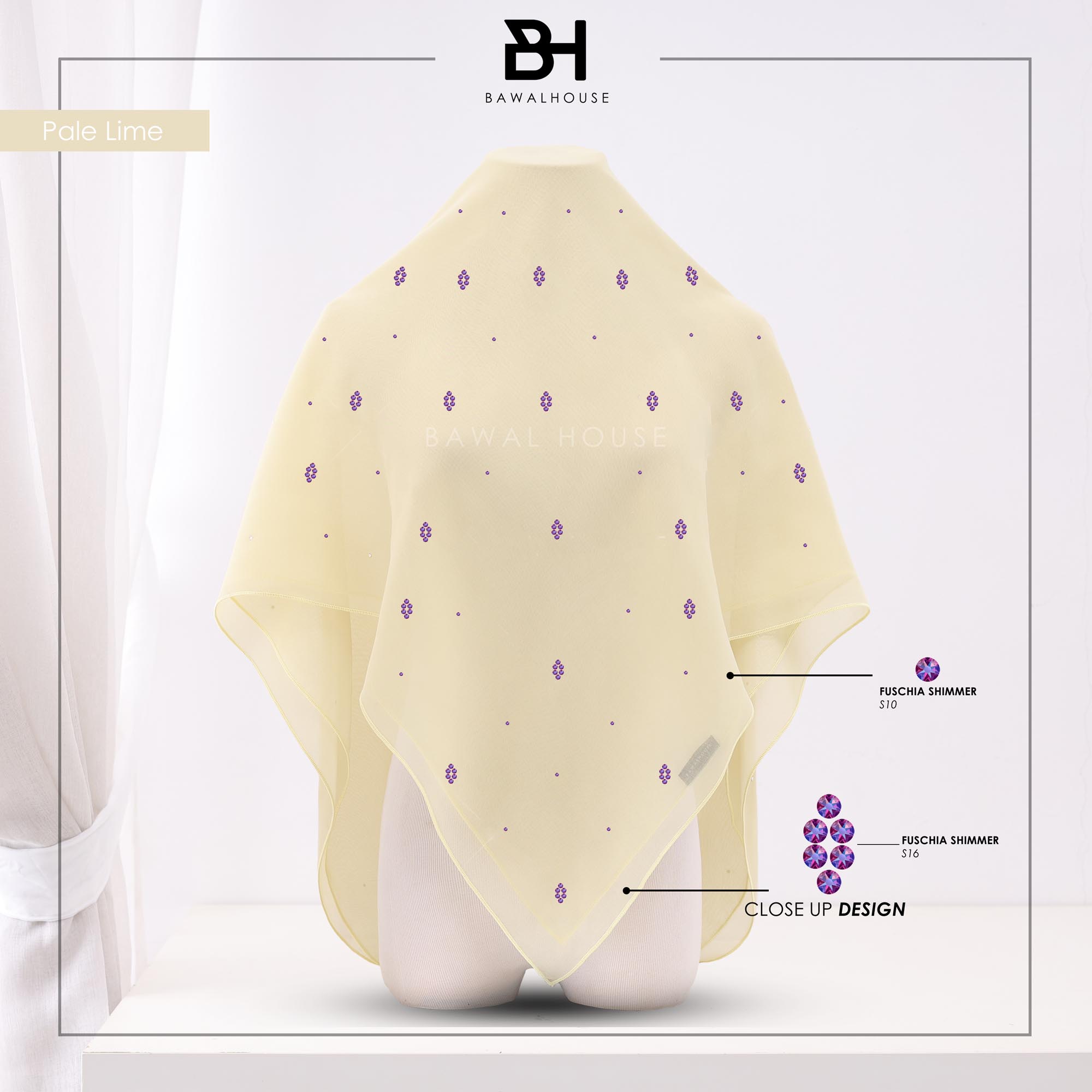 Bawal Nirmala Luxe BH06 (Pale Lime)