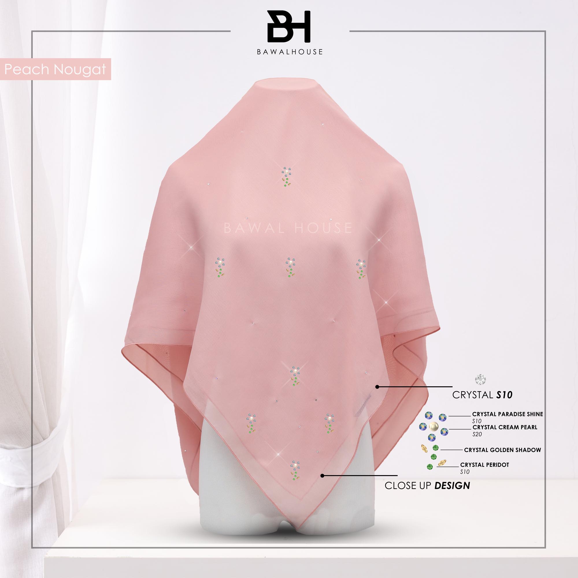 Bawal Rosella Luxe BH17 (Peach Nougat)