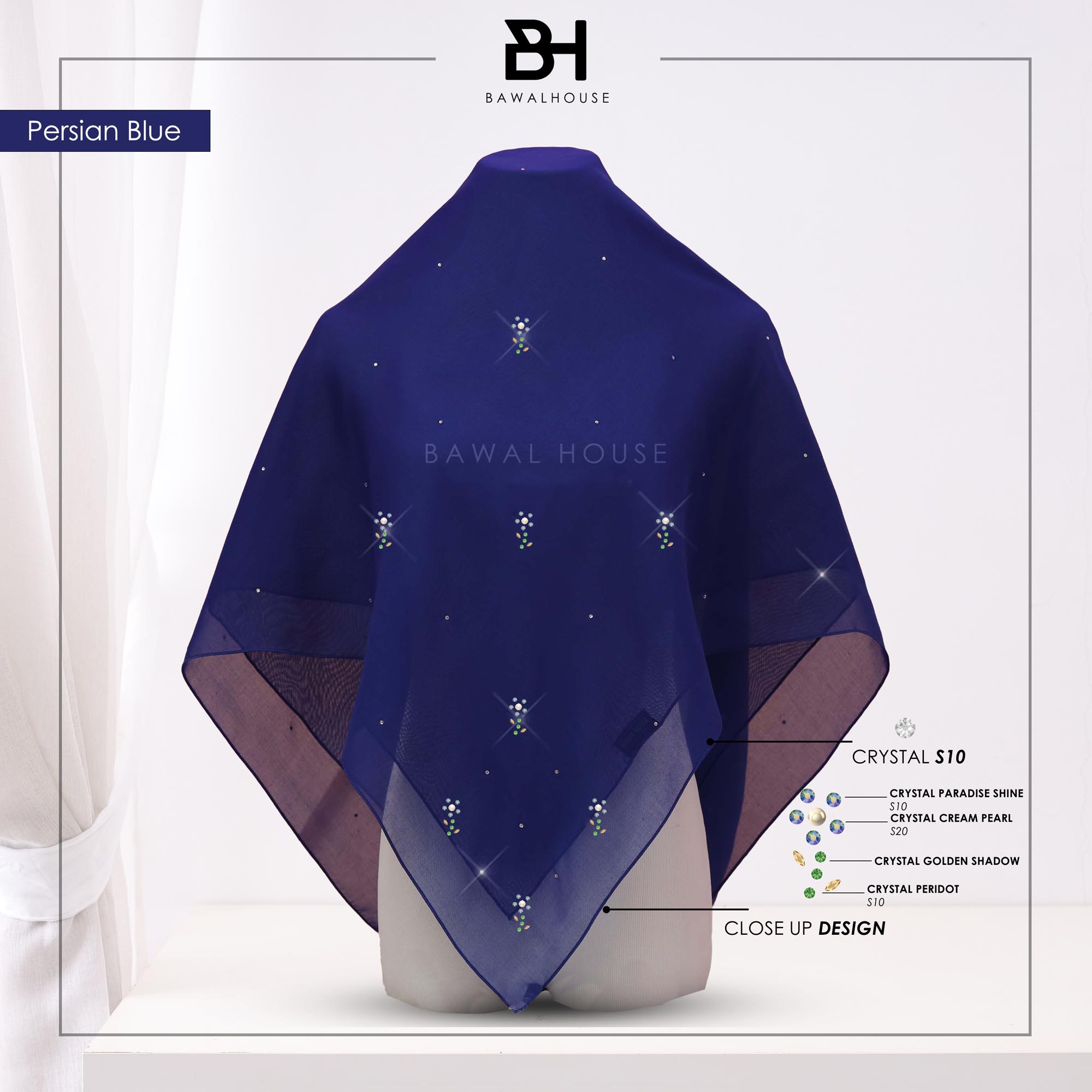 Bawal Rosella Luxe BH41 (Persian Blue)