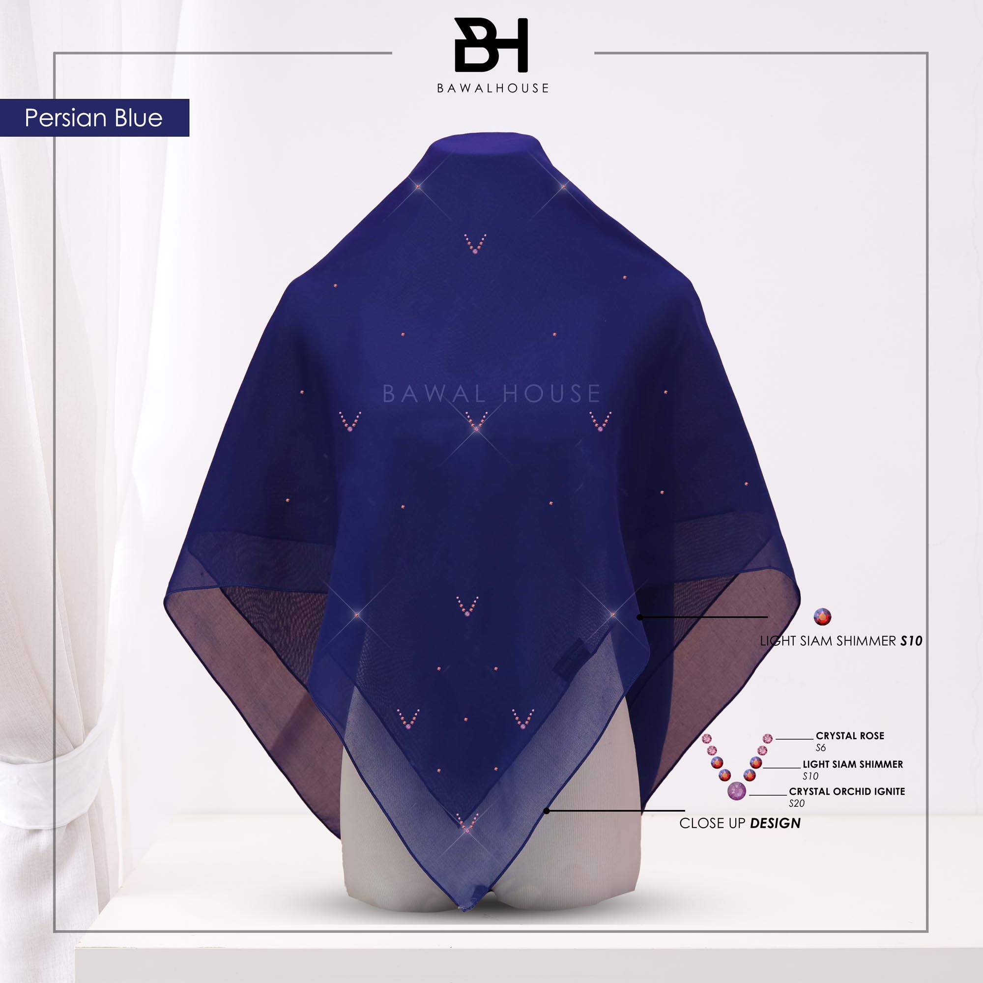 Bawal Safeeya Luxe BH41 (Persian Blue)