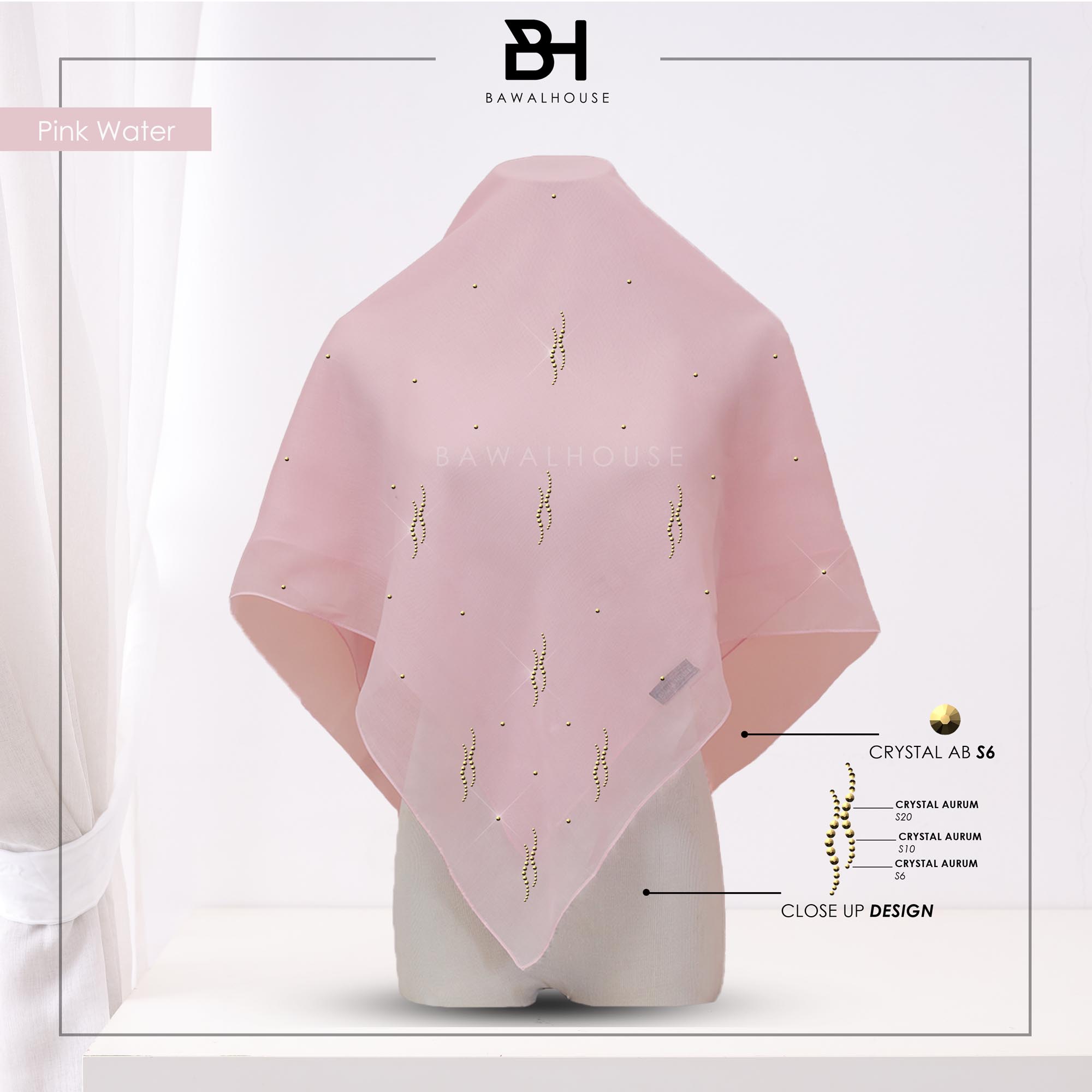 Bawal Dayang Luxe BH22 (Pink Water)