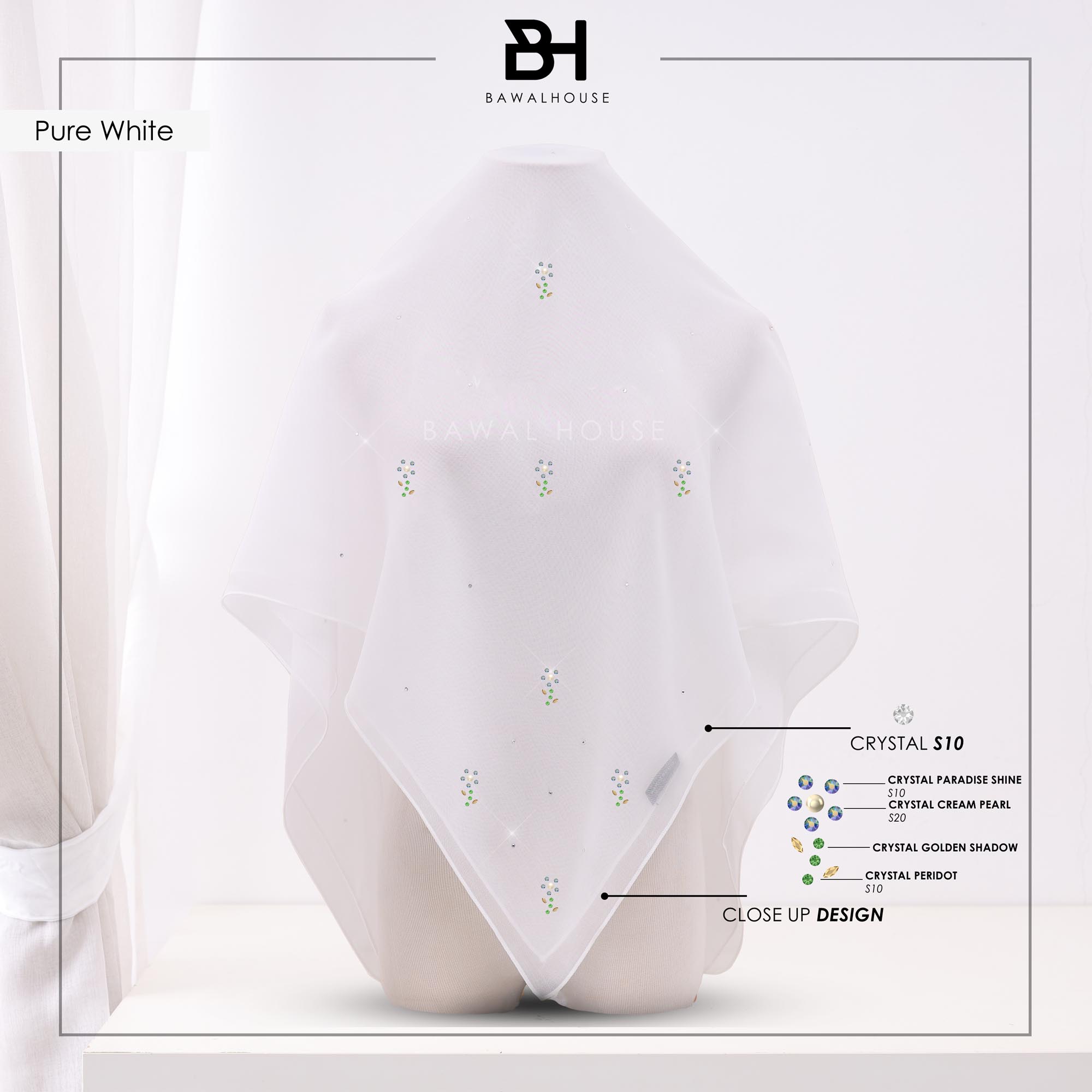 Bawal Rosella Luxe BH02 (Pure White)