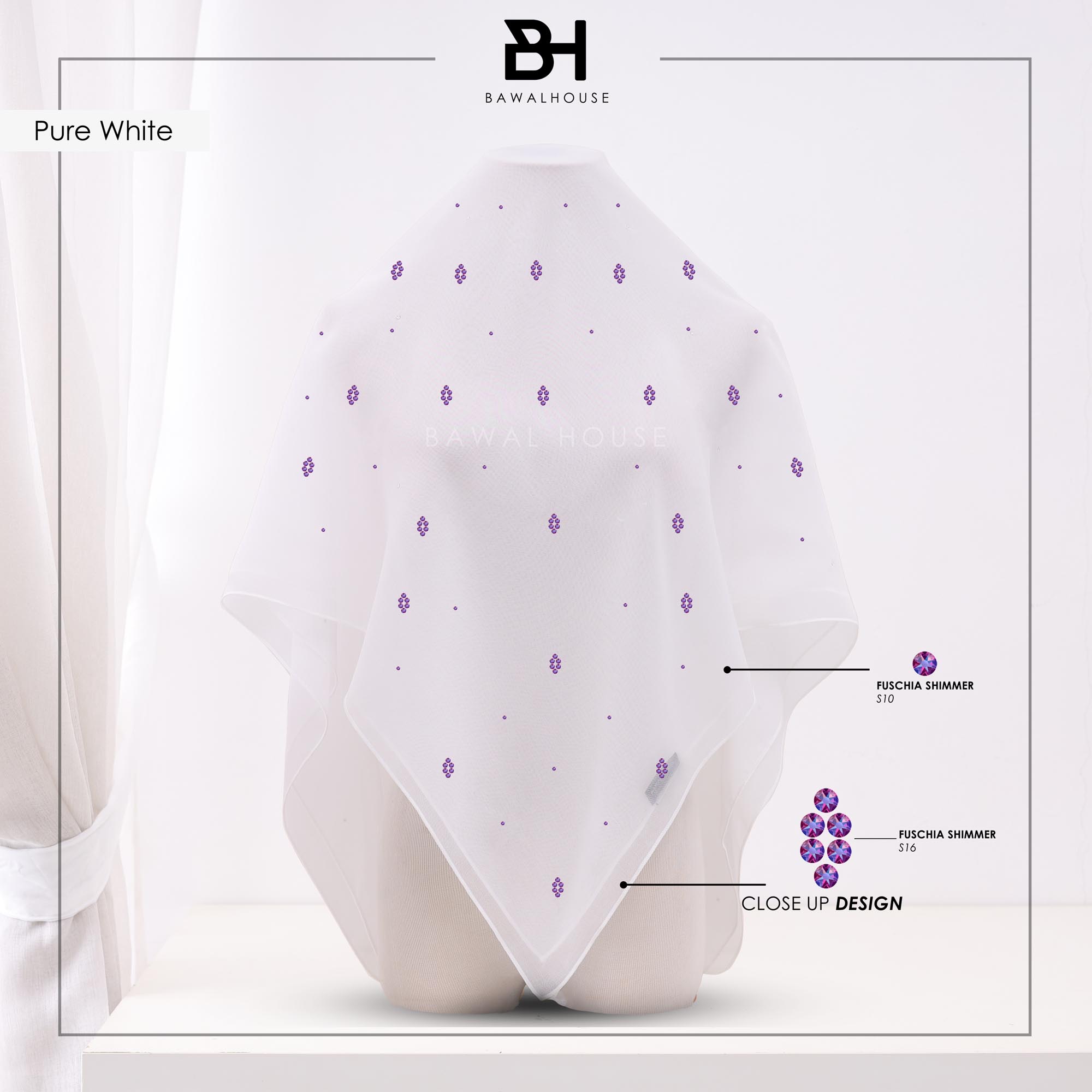 Bawal Nirmala Luxe BH02 (Pure White)