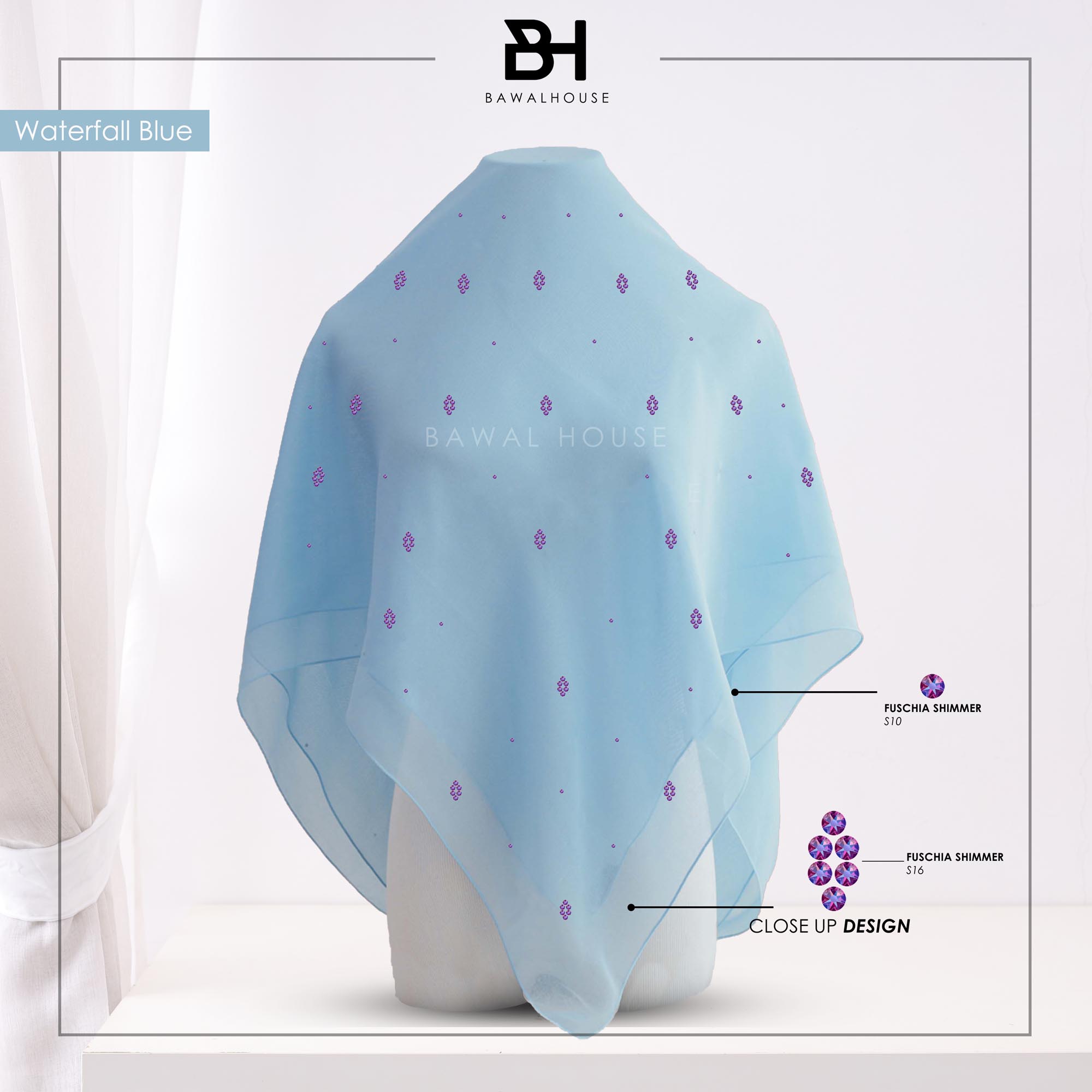 Bawal Nirmala Luxe BH38 (Waterfall Blue)