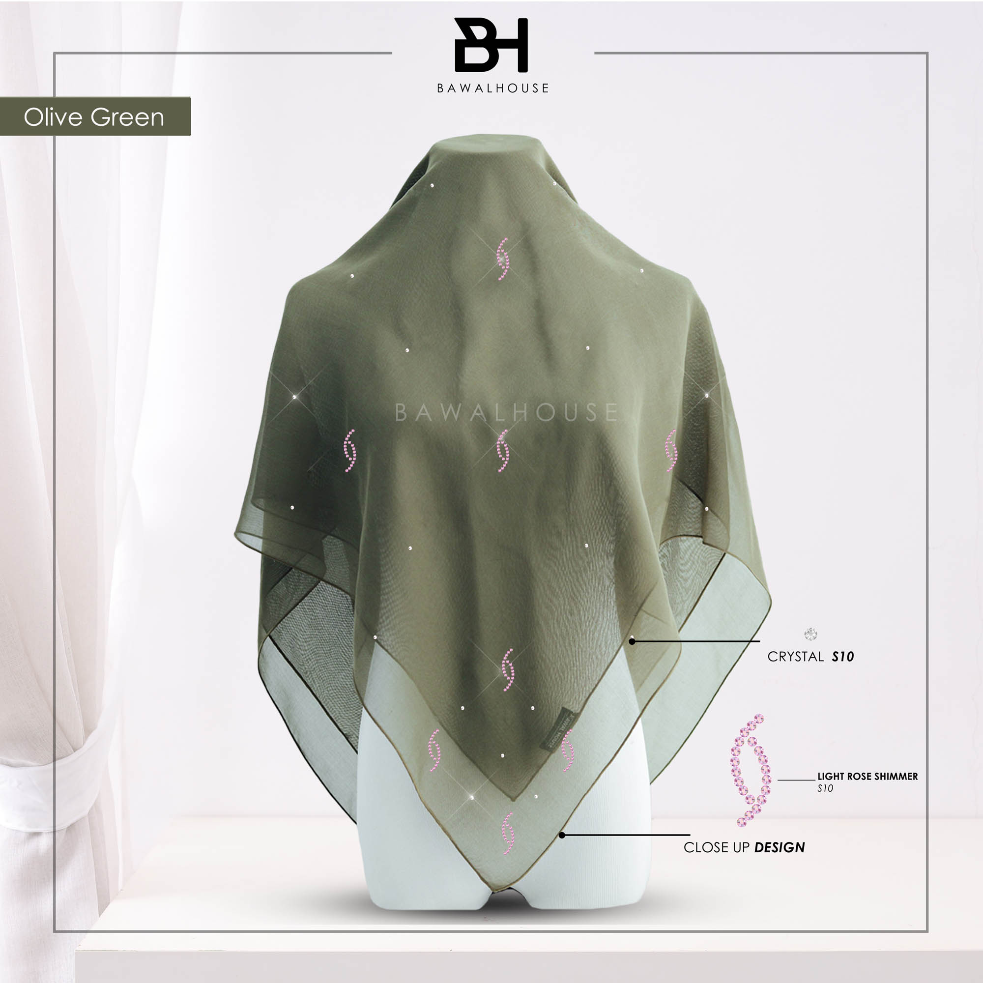 Bawal Dahlia Luxe BH50 (Olive Green)