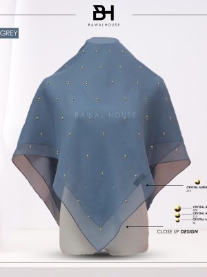 Bawal Mutiara Raindrop Luxe BH58 (Graphite Grey)
