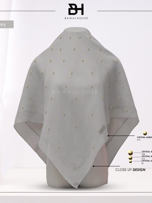 Bawal Mutiara Raindrop Luxe BH53 (Light Grey)